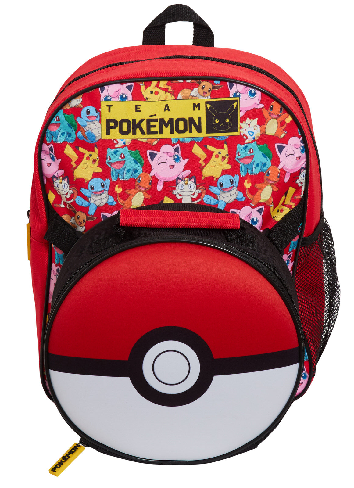 Pokemon Backpack + Detachable Lunch Bag Boys Girls Back To School Poke Ball Bag