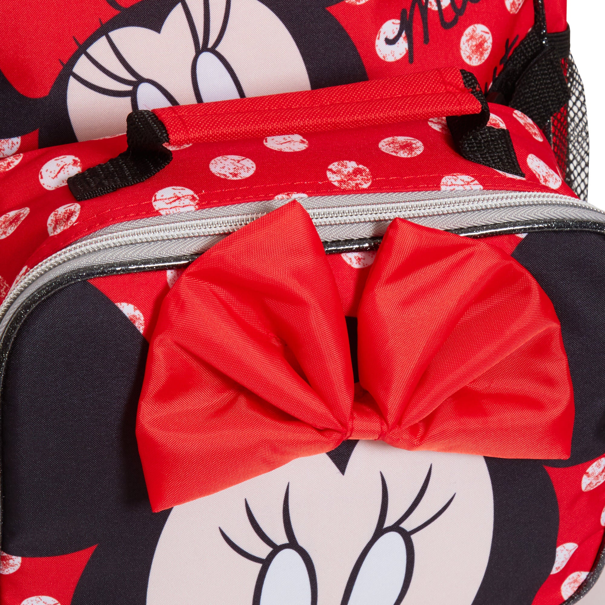 Disney Minnie Mouse Backpack With Lunch Bag Girls School Matching 2 Piece Set