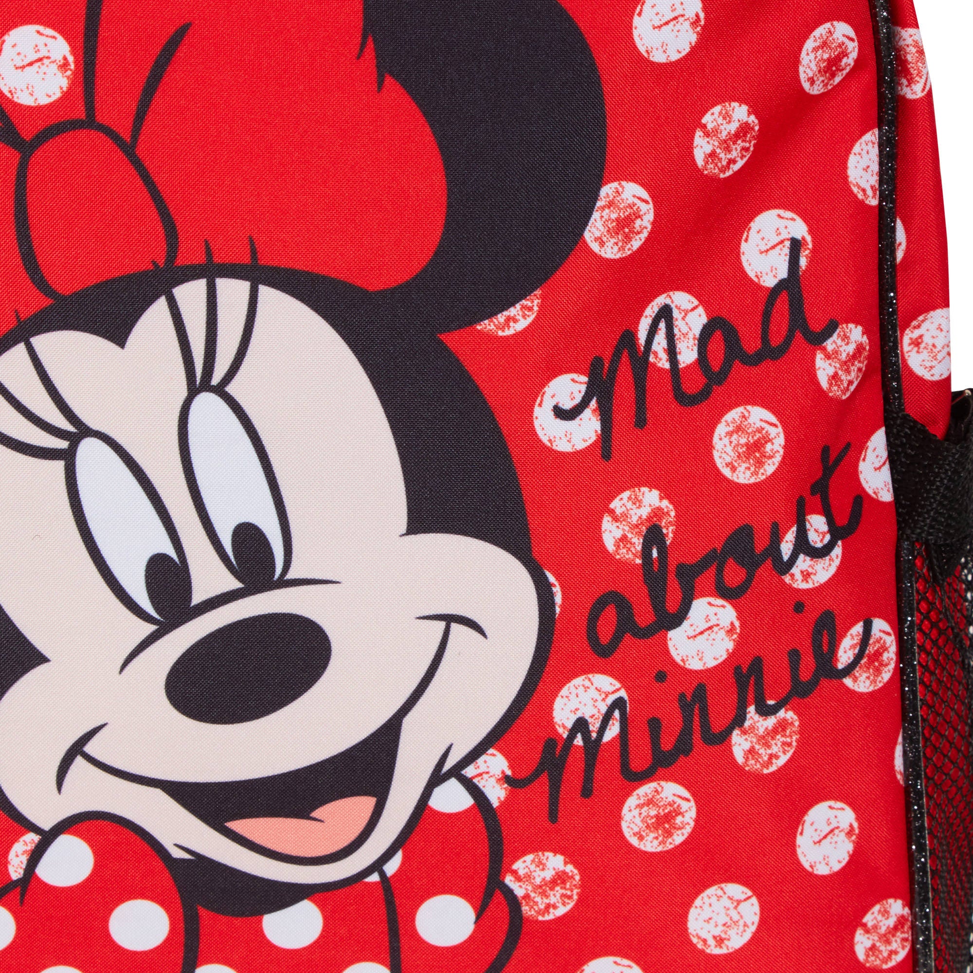 Disney Minnie Mouse Backpack With Lunch Bag Girls School Matching 2 Piece Set