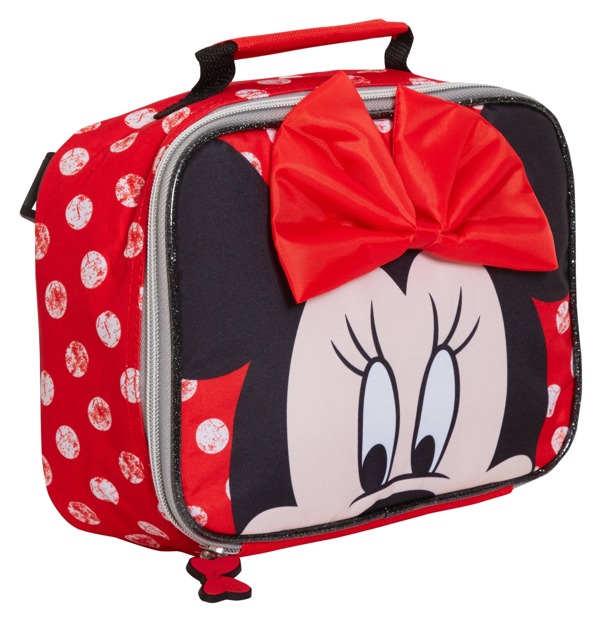 Disney Minnie Mouse Backpack With Lunch Bag Girls School Matching 2 Piece Set