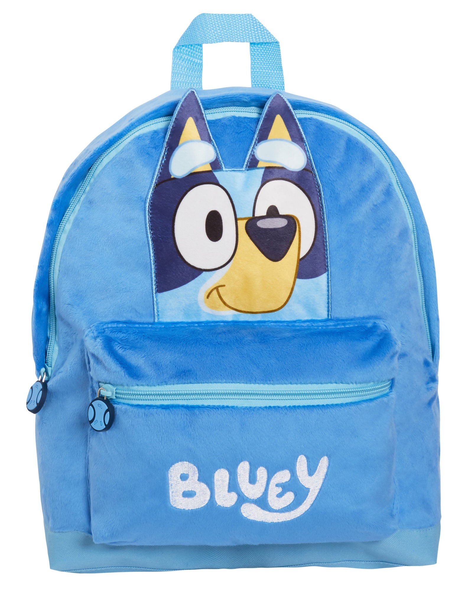 Bluey Backpack Kids School Bag Boys Girls 3D Plush Travel Cushion Lunch Book Bag
