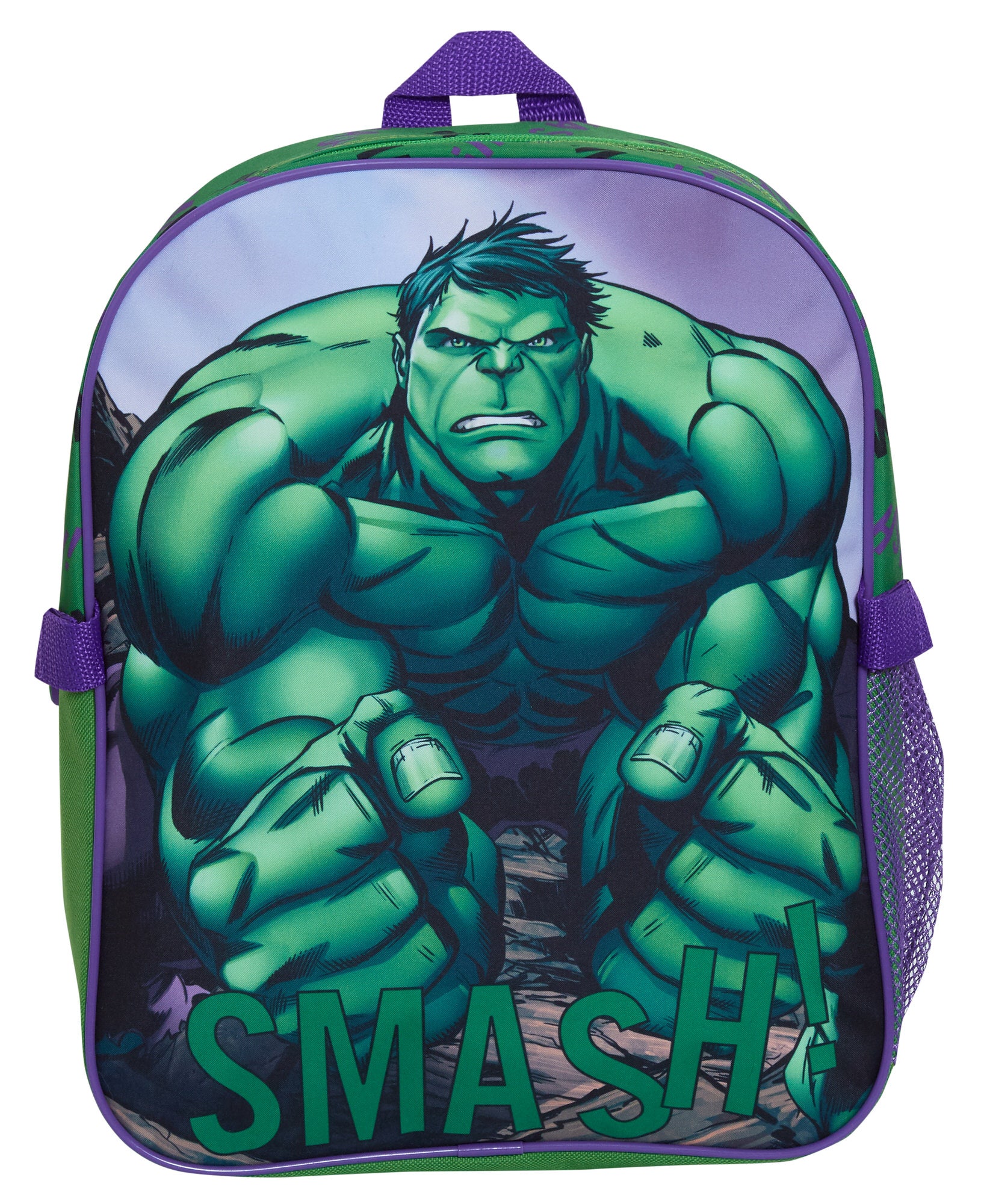 The Hulk Backpack With Lunch Bag For Kids Marvel Matching 2 Piece School Bag Set