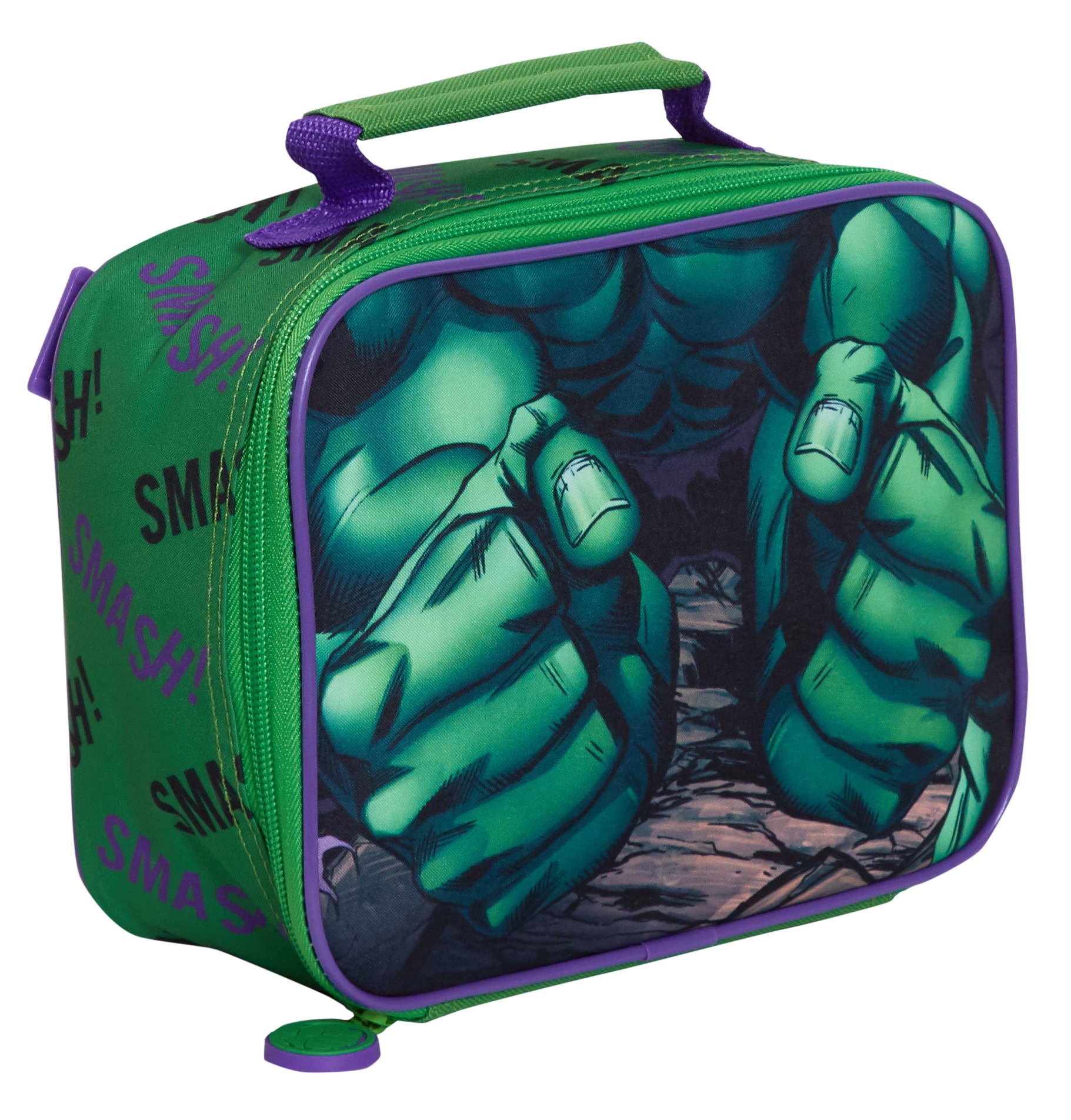 The Hulk Backpack With Lunch Bag For Kids Marvel Matching 2 Piece School Bag Set