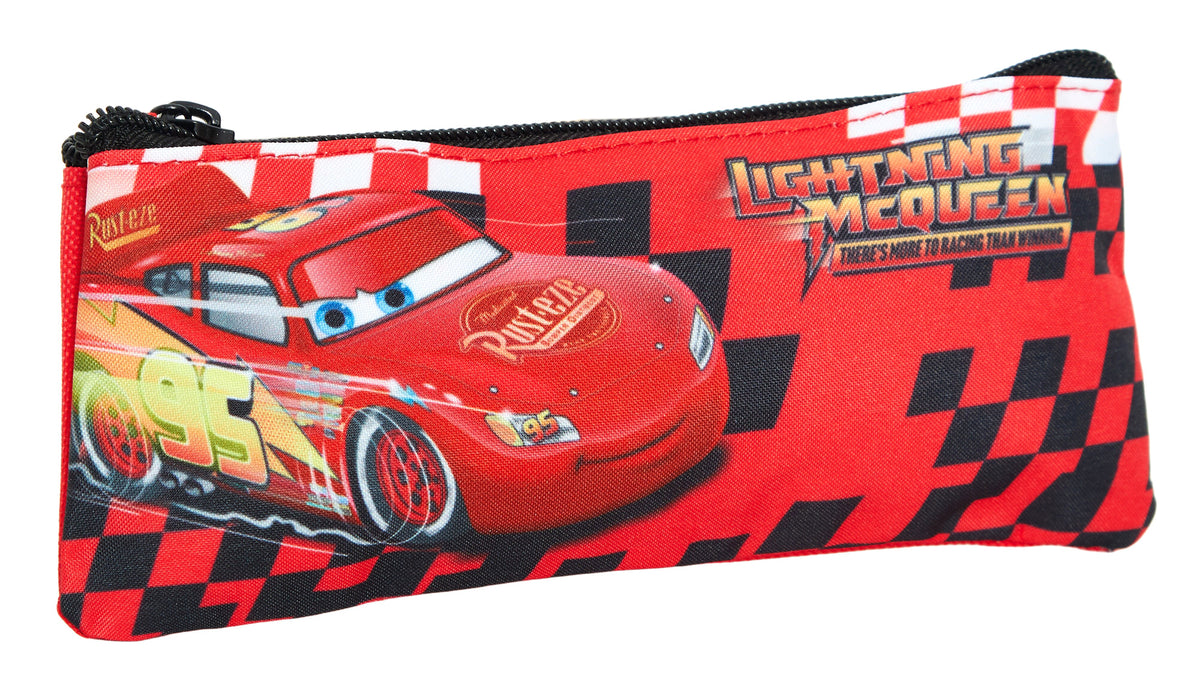 Disney Cars Backpack + Lunch Bag + Pencil Case 3 Piece Lightning School Bag Set