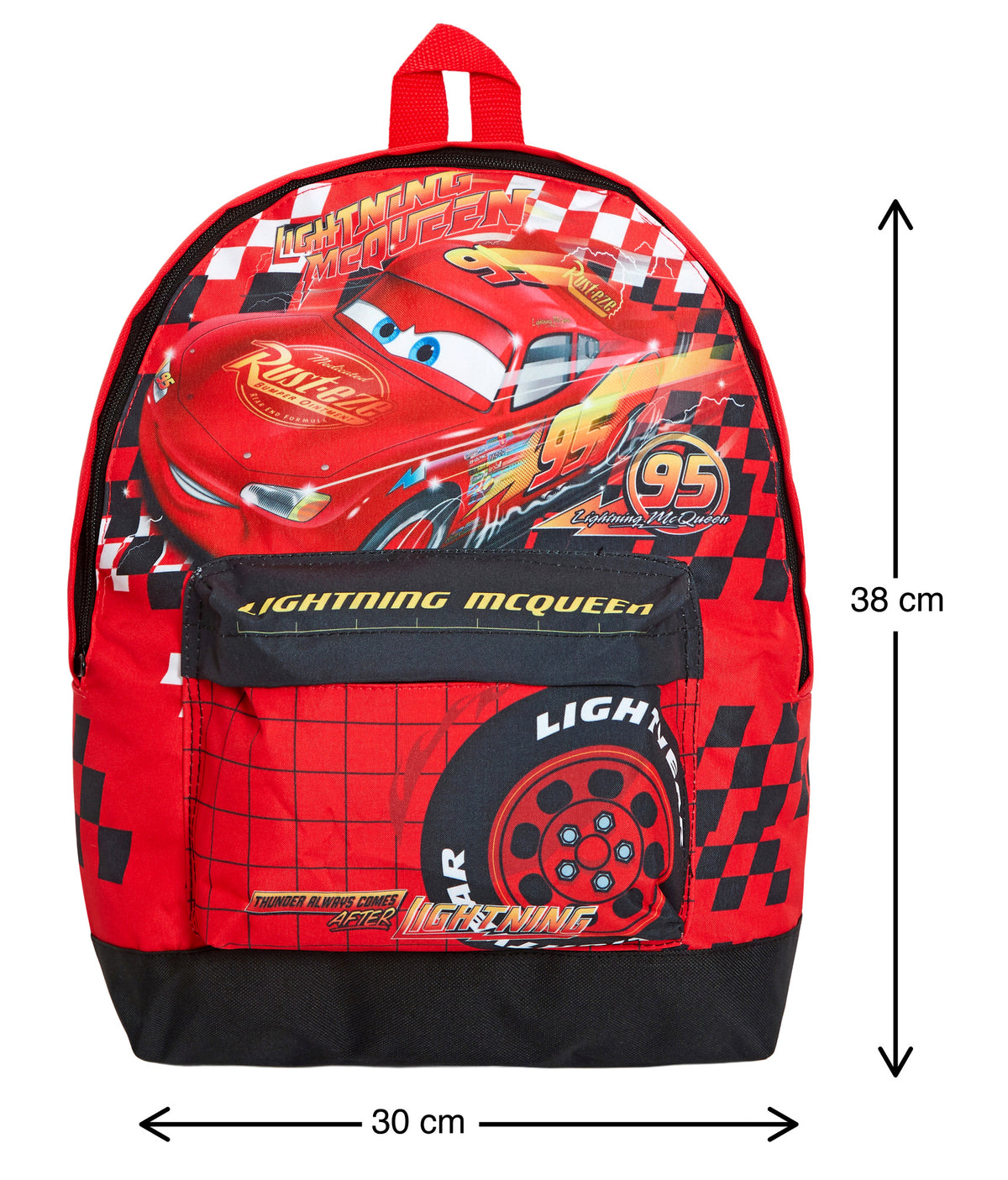 Disney Cars Backpack + Lunch Bag + Pencil Case 3 Piece Lightning School Bag Set