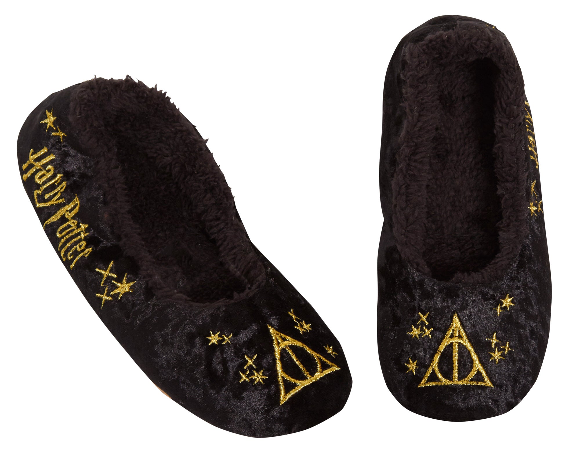 Harry Potter Slippers For Womens Girls Deathly Hallows Ballet Pump Slipper Socks