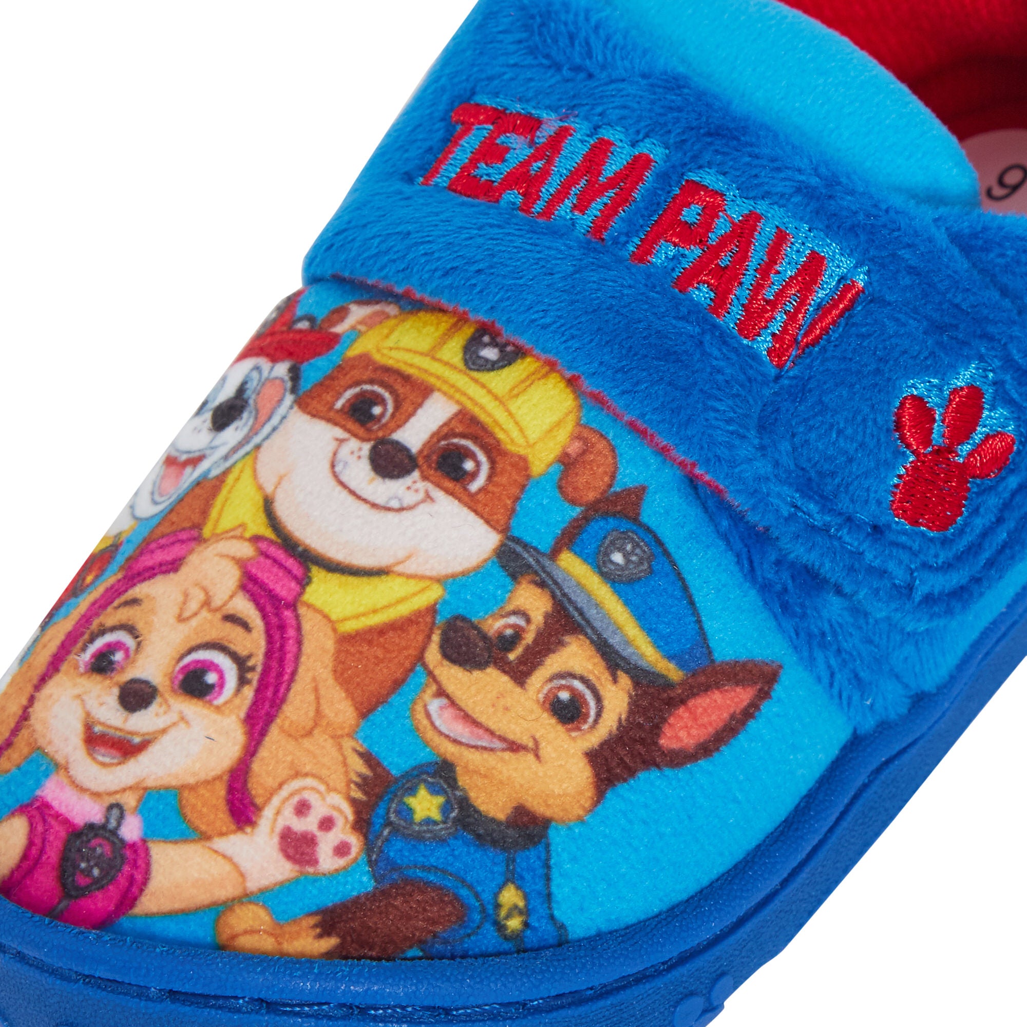Boys Paw Patrol Slippers Chase Marshall Kids Touch Fasten House Shoes Booties