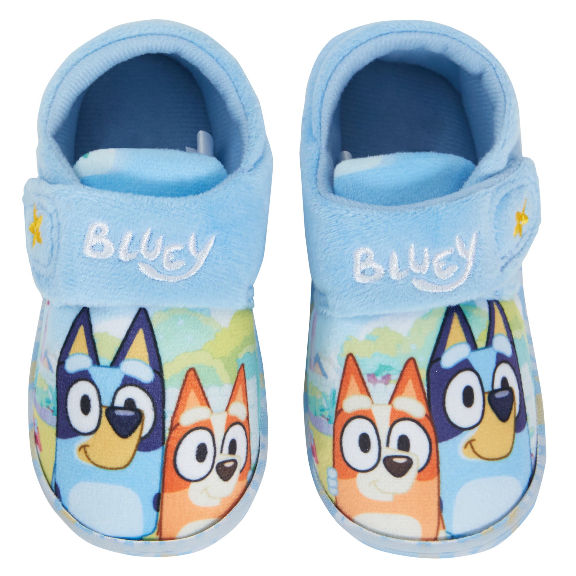 Infants Bluey Slippers Toddlers Easy Fasten Shoes Booties Indoor House Shoes