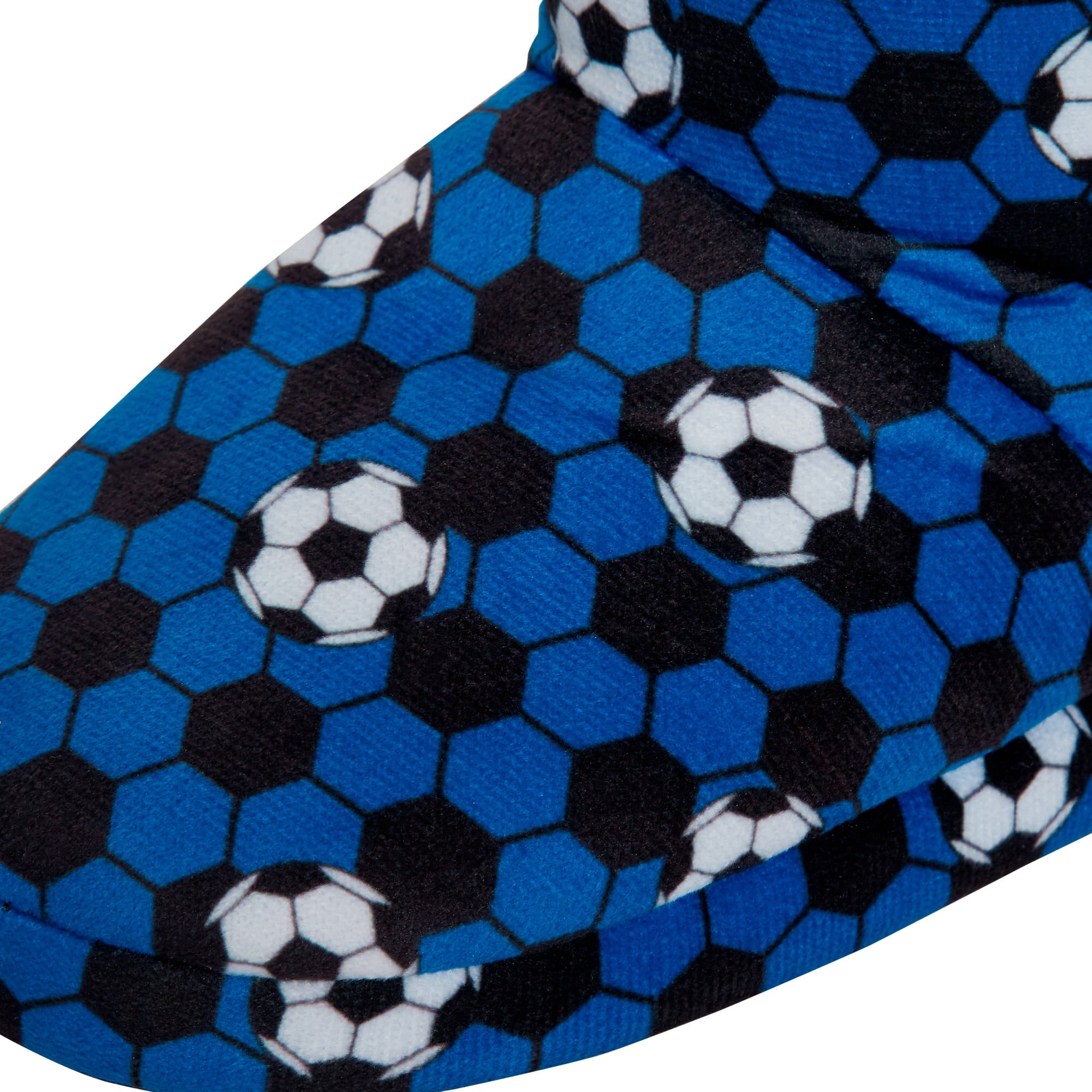 Kids Football Slipper Boots Boys Girls Fleece Lined Slippers House Shoe Booties