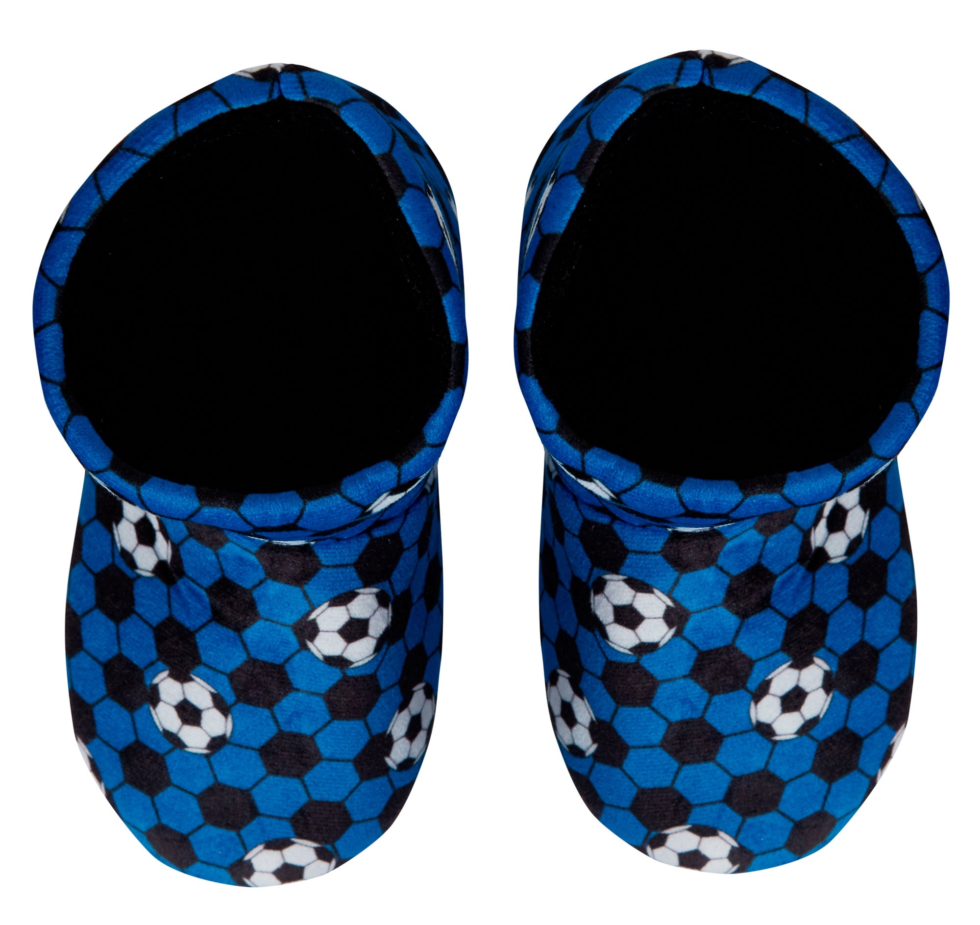 Kids Football Slipper Boots Boys Girls Fleece Lined Slippers House Shoe Booties