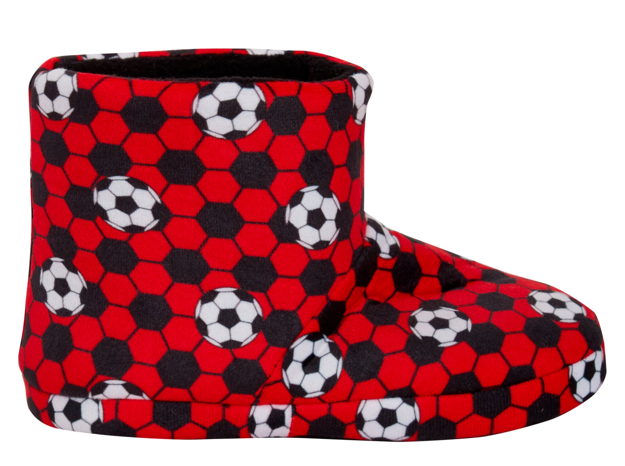 Kids Football Slipper Boots Boys Girls Fleece Lined Slippers House Shoe Booties