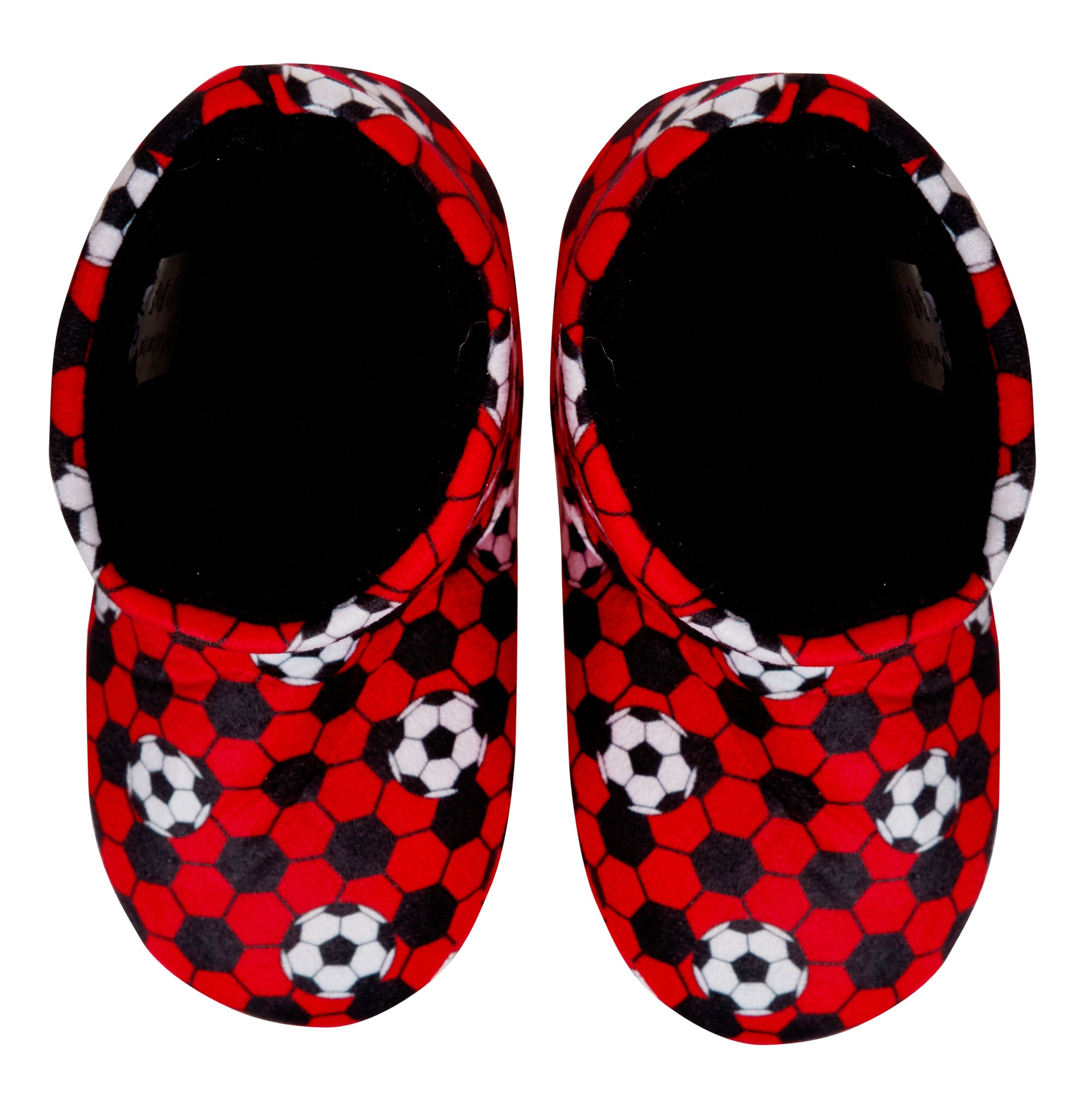 Kids Football Slipper Boots Boys Girls Fleece Lined Slippers House Shoe Booties