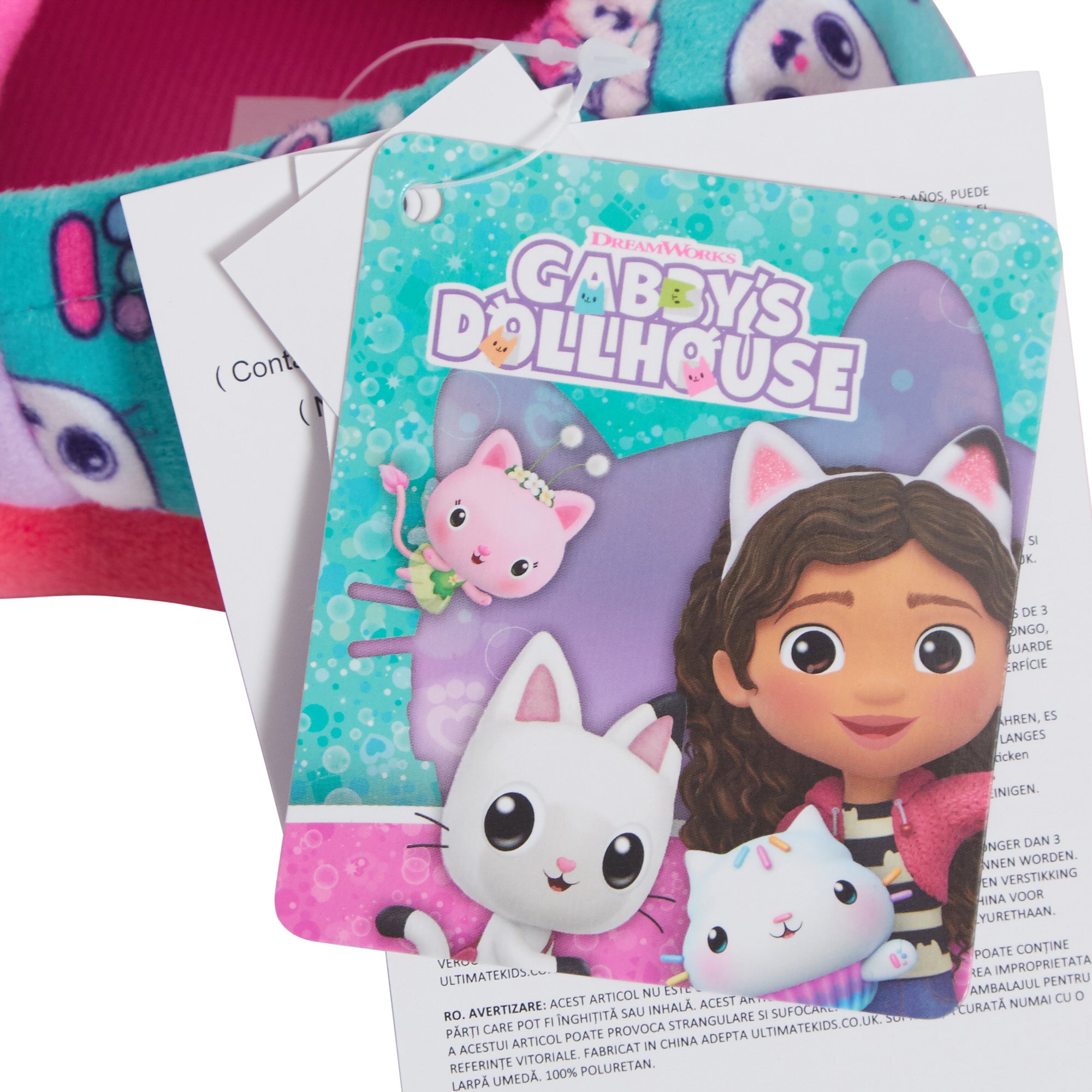 Girls Gabby's Dollhouse Slippers Kids Gabbys Pandy Paws Slip On Mules House Shoes