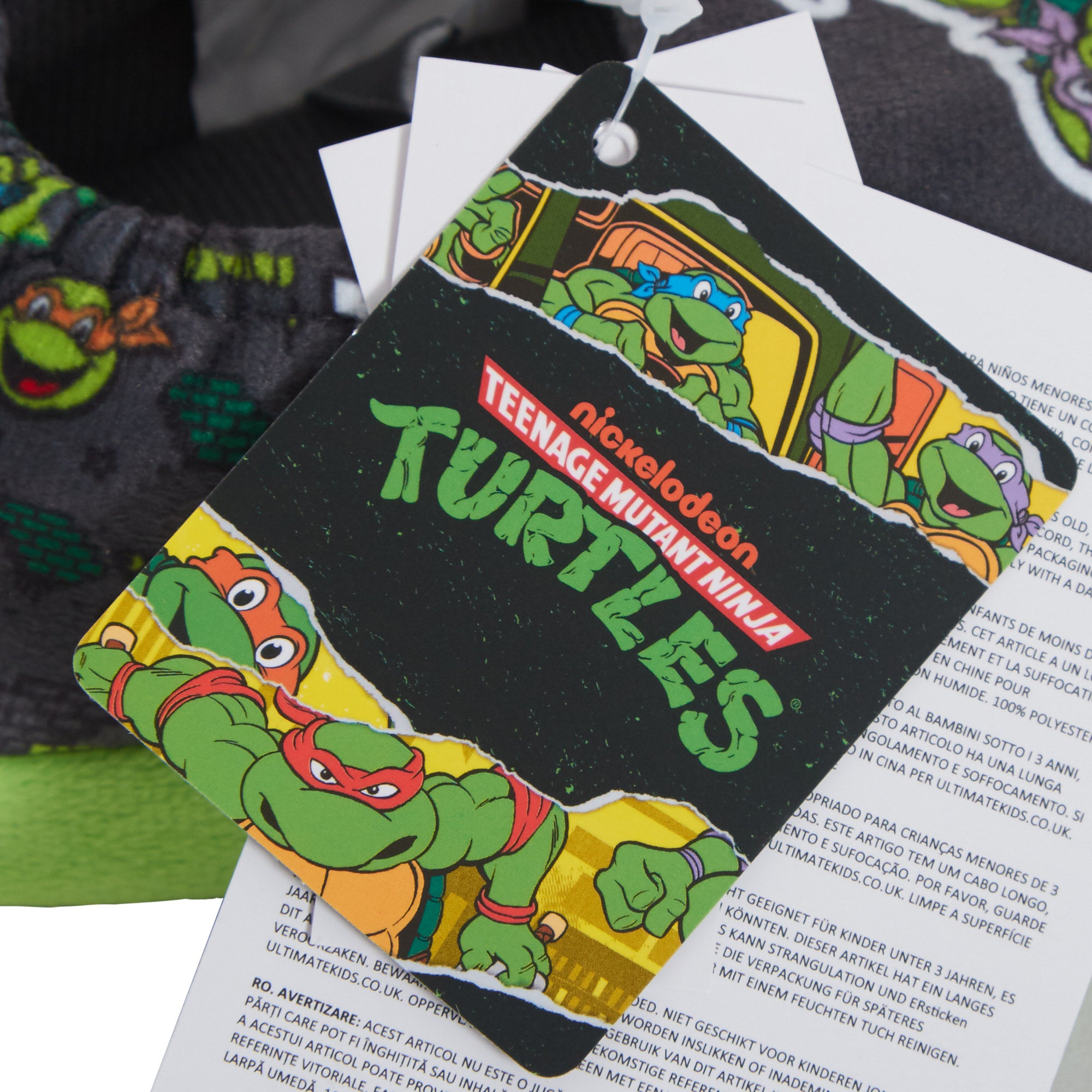 Teenage Mutant Ninja Turtles Slippers Kids TMNT House Shoes Slip On Mules Gift