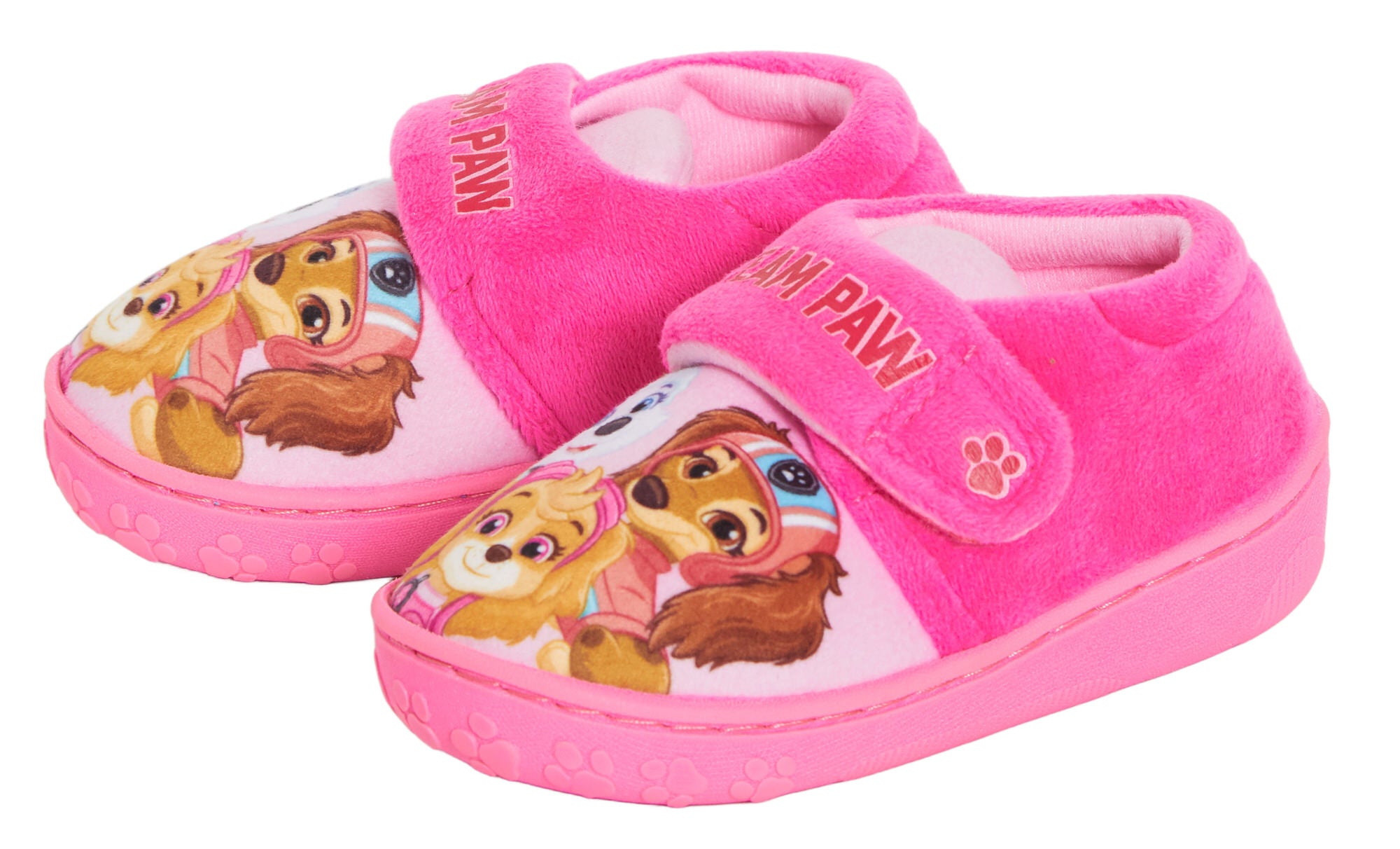 Girls PAW Patrol Slippers Kids Skye Everest Liberty Easy Fasten House Shoes Booties