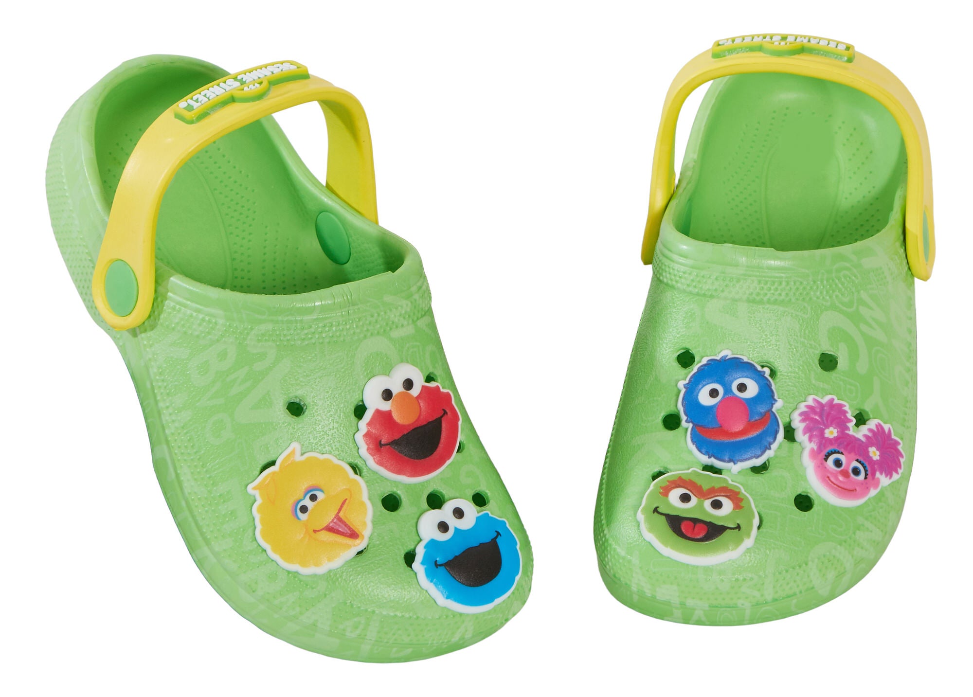 Girls Boys Sesame Street Clogs Sandals + Charms Badges Elmo Kids Indoor Shoes