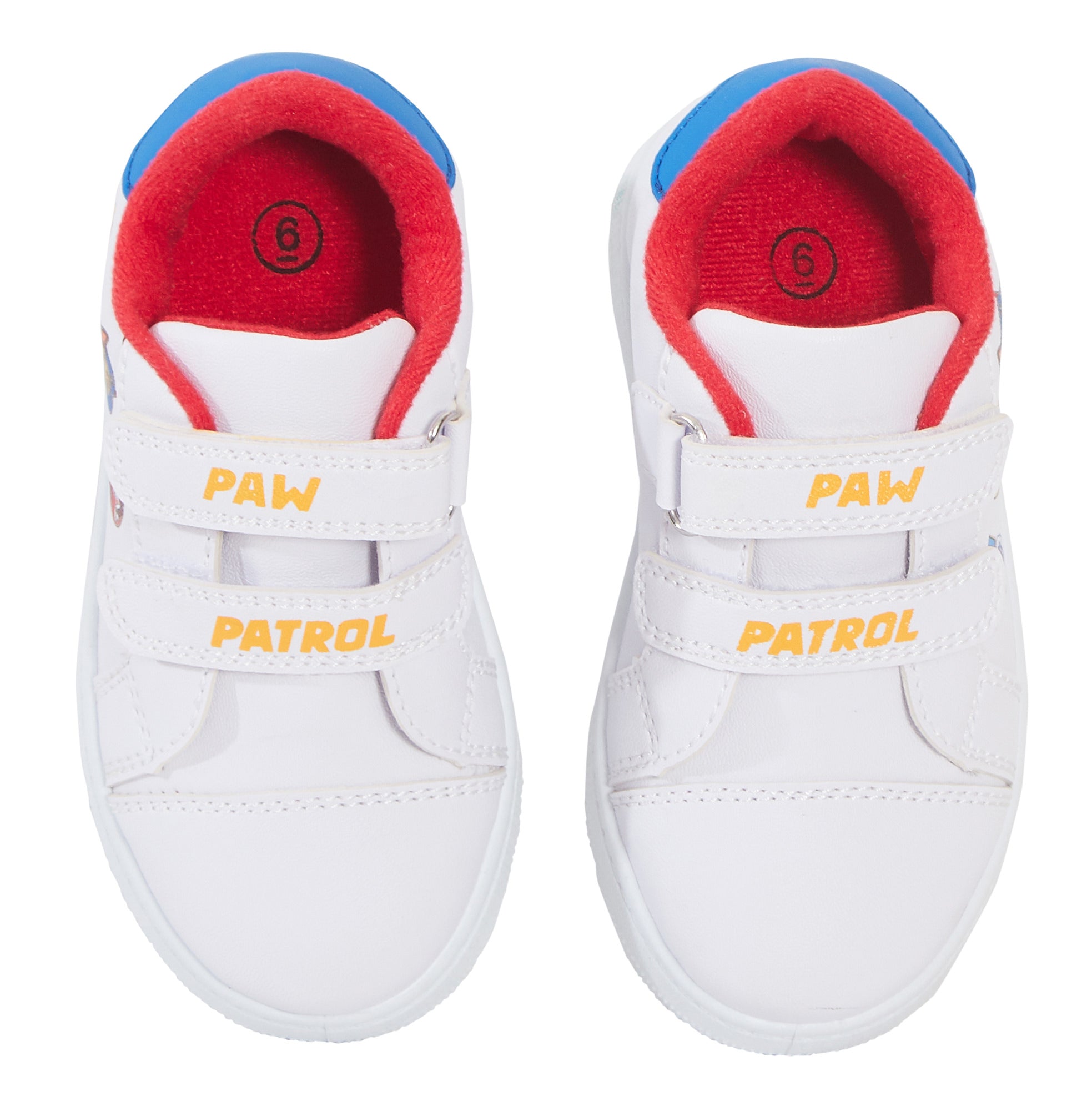 Kids Paw Patrol Trainers Chase Marshall White Sports Shoe Tennis Plimsolls Pumps