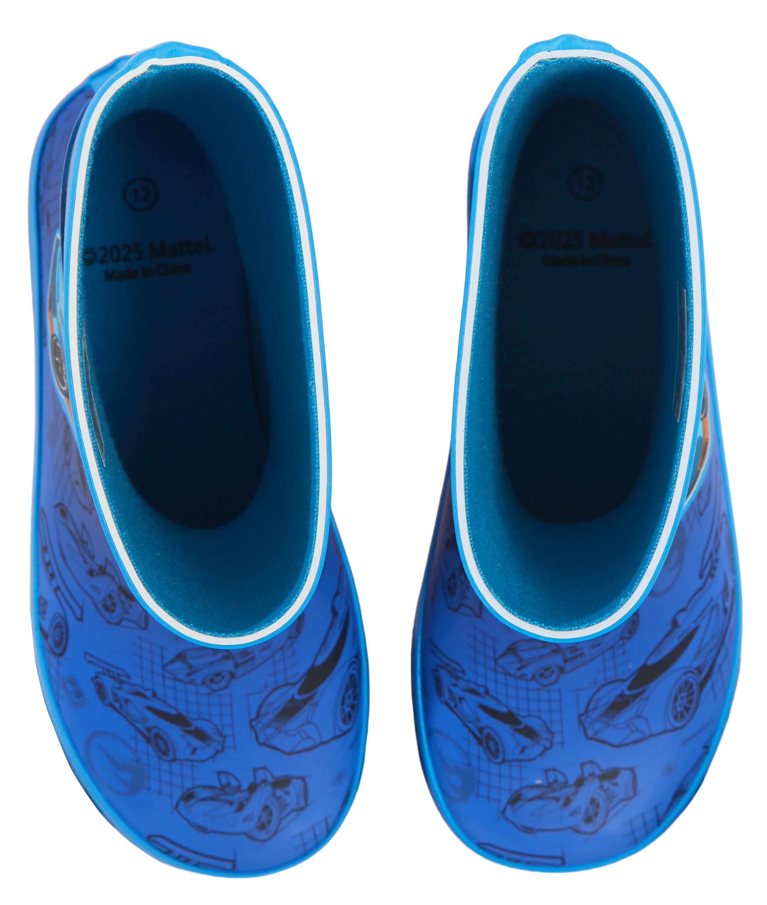 Hot Wheels Wellies Rubber Wellington Boots For Kids Racing Car Rain Snow Wellies