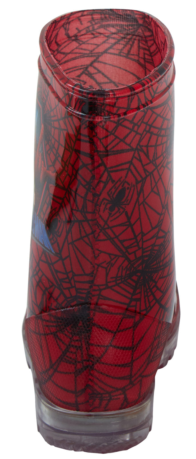 Marvel Spiderman Light Up Wellington Boots Kids Flashing Rain Snow Shoes Wellies