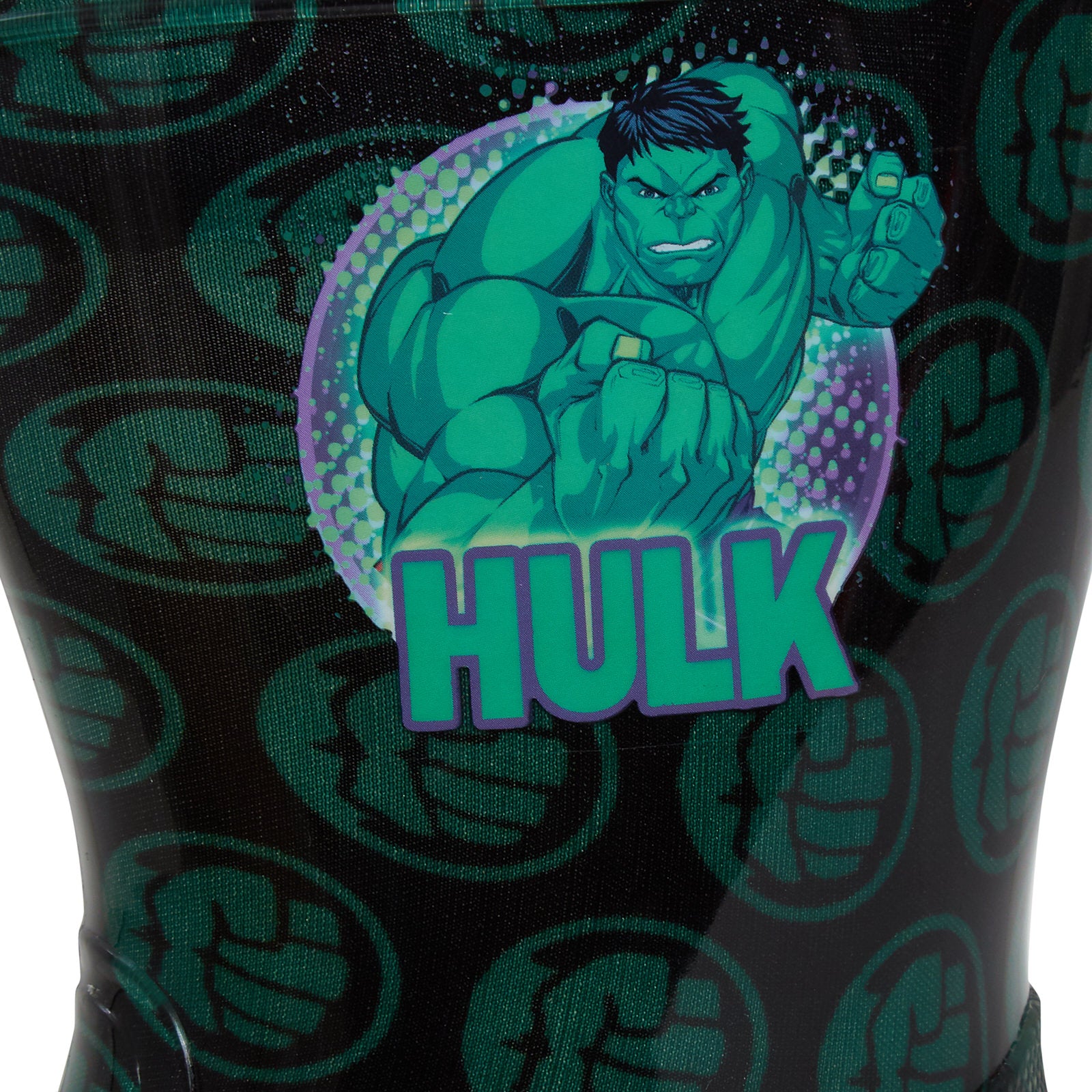 Boys Incredible Hulk Light Up Wellington Boots Marvel Rain Snow Shoes Wellies