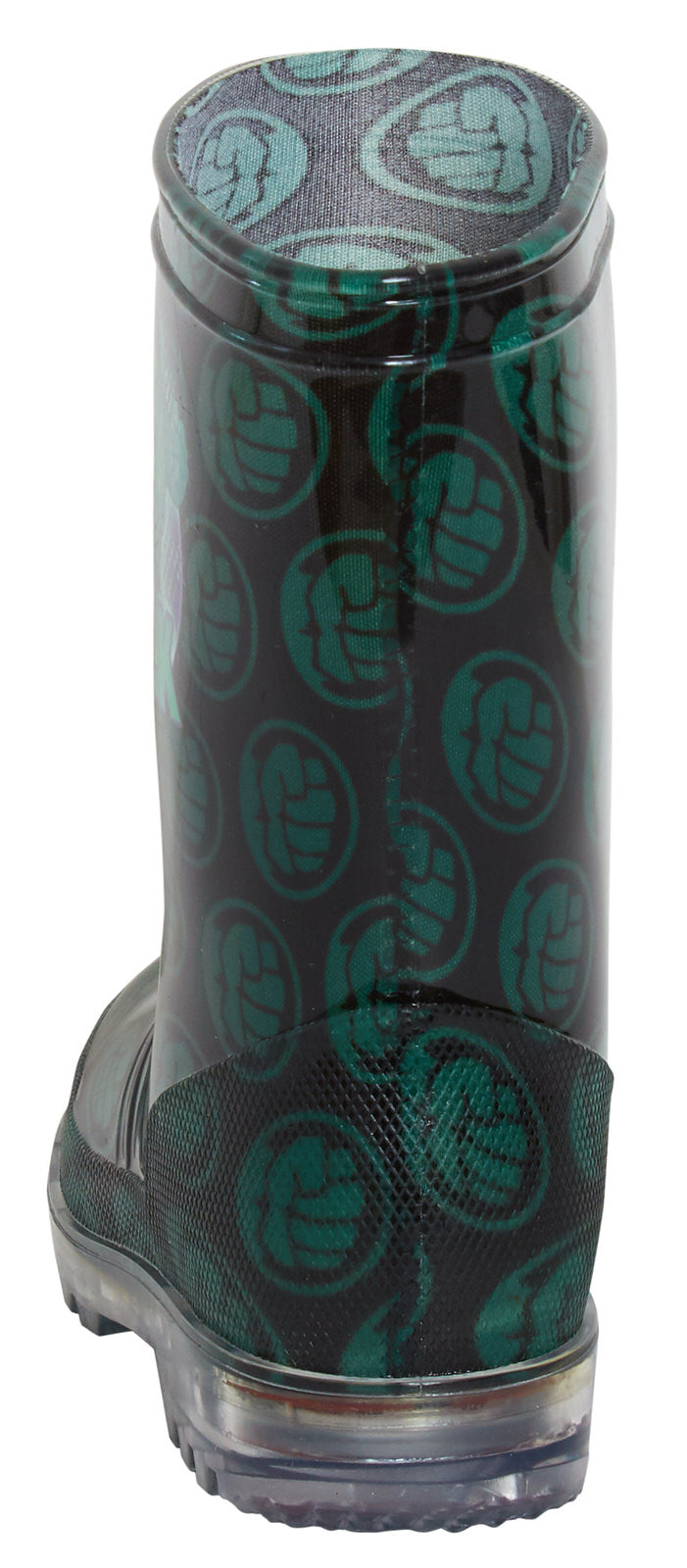 Boys Incredible Hulk Light Up Wellington Boots Marvel Rain Snow Shoes Wellies