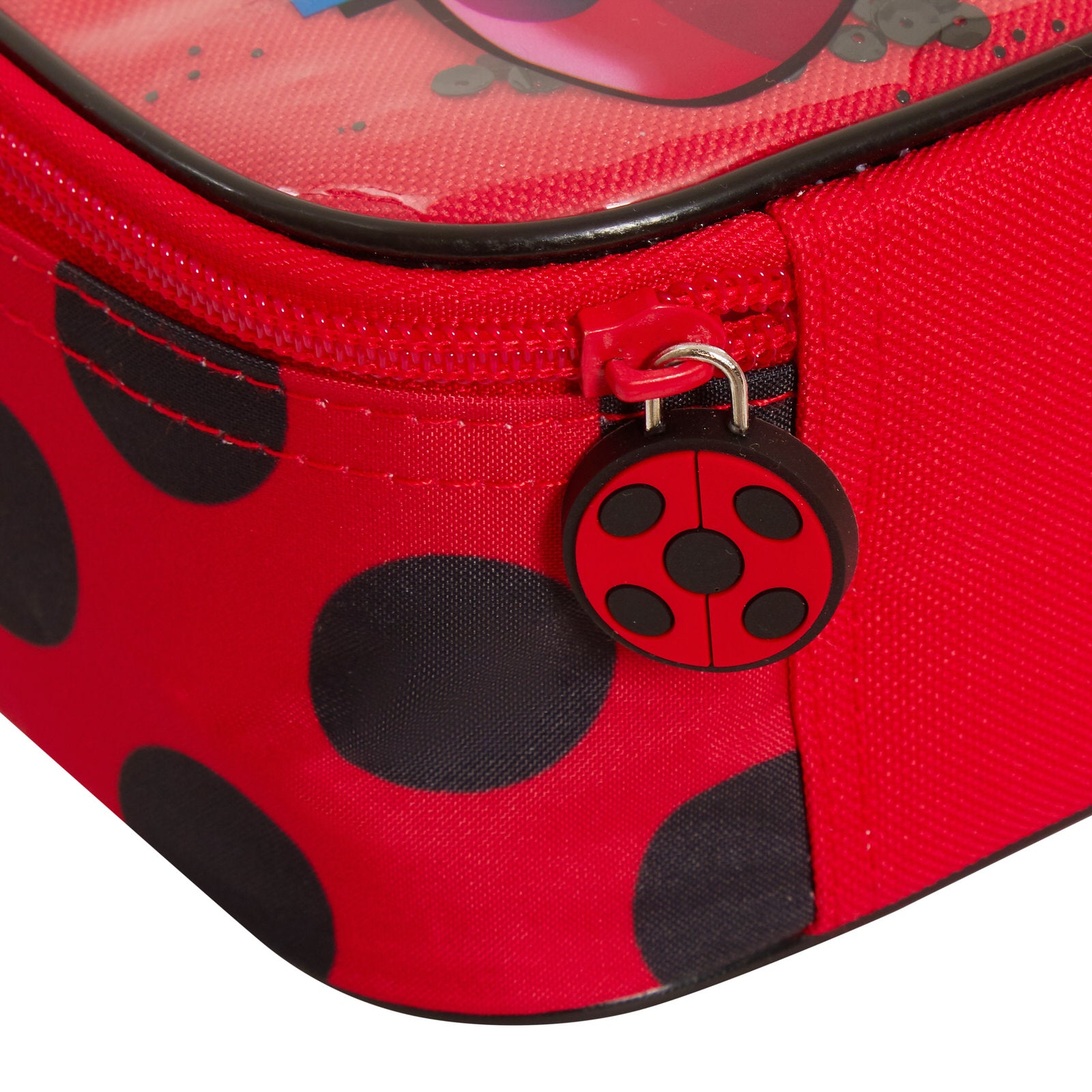 Miraculous Lunch Bag Girls Red Ladybug Sequins School Cooler Lunch Box for Kids
