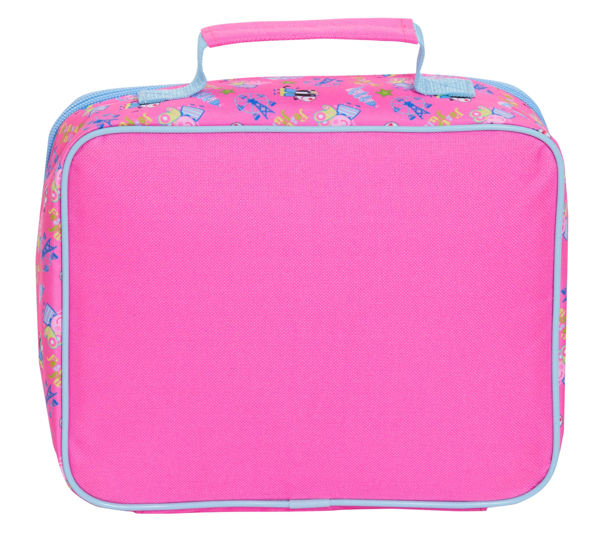 Luxury Peppa Pig Lunch Bag Girls Pink School Nursery Sequin Insulated Lunchbag