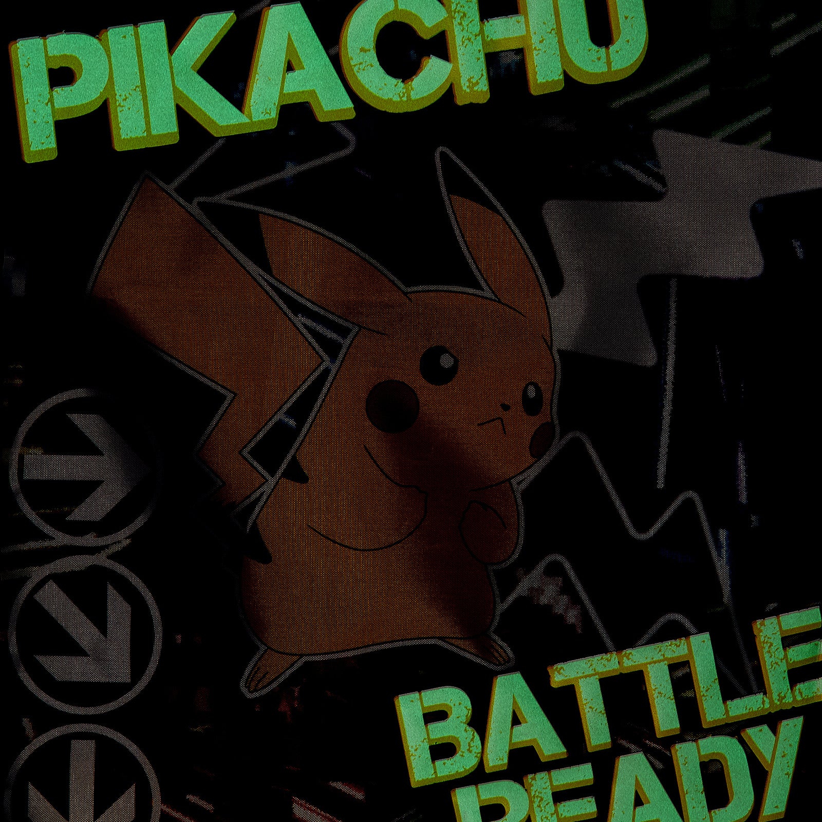 Kids Pokemon Glow In The Dark Drawstring Gym Bag Pikachu School PE Swim Bag