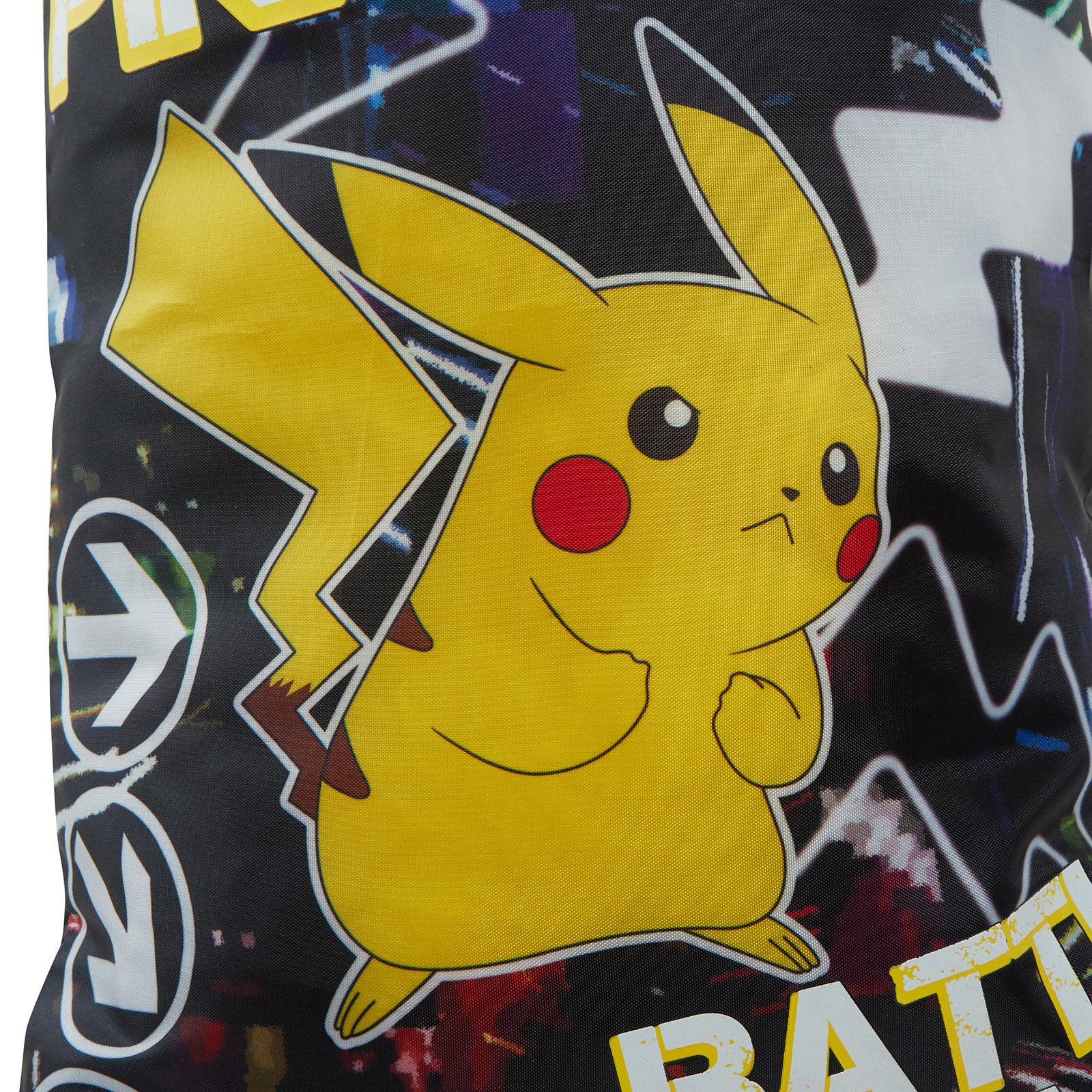 Kids Pokemon Glow In The Dark Drawstring Gym Bag Pikachu School PE Swim Bag