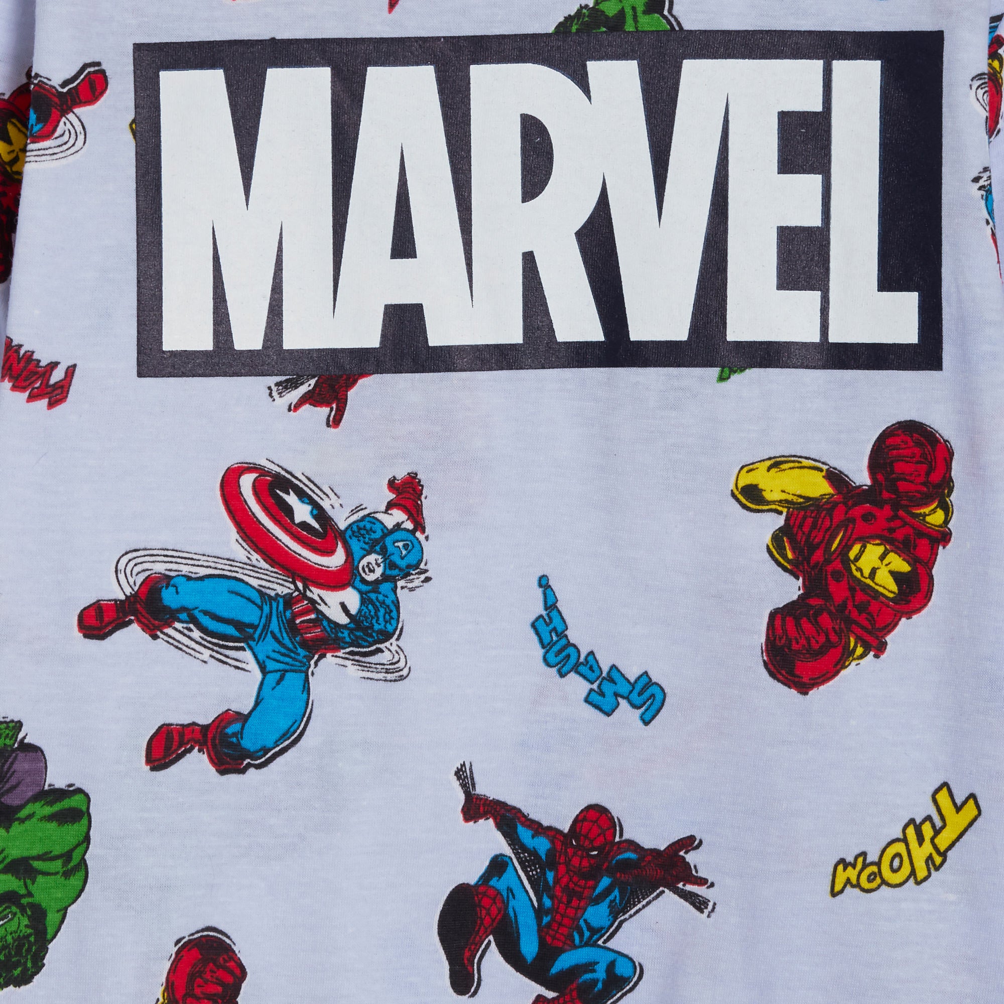 Boys Avengers Pyjamas Kids Long Pjs Hulk Captain America Spiderman Iron Man