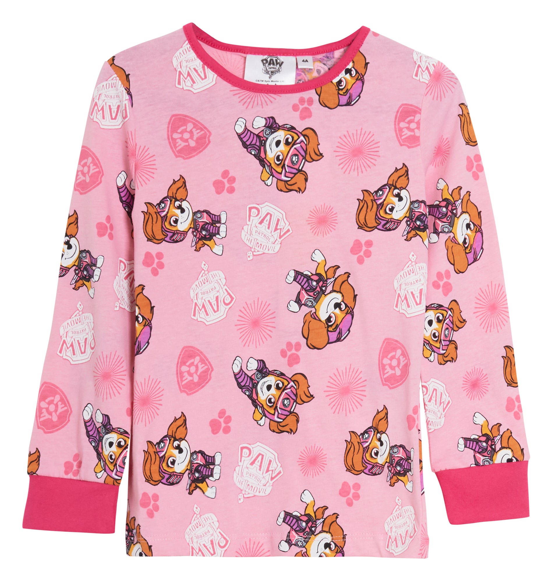 Girls Paw Patrol Pyjamas Kids Skye Full Length Long Pjs Nightwear Loungewear Set