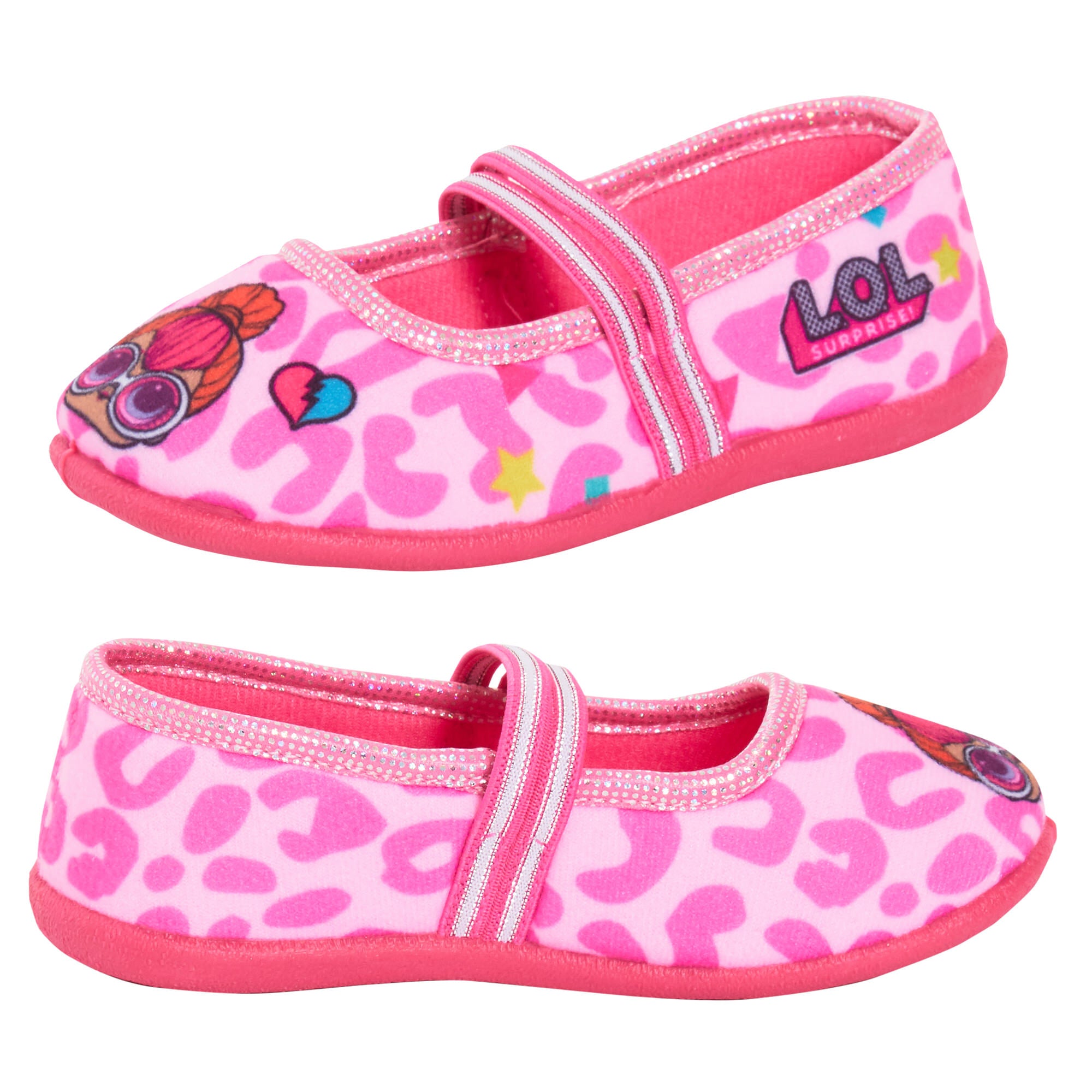 Girls LOL Surprise Dolls Slippers Easy Fasten Indoor House Pink Shoes Infants