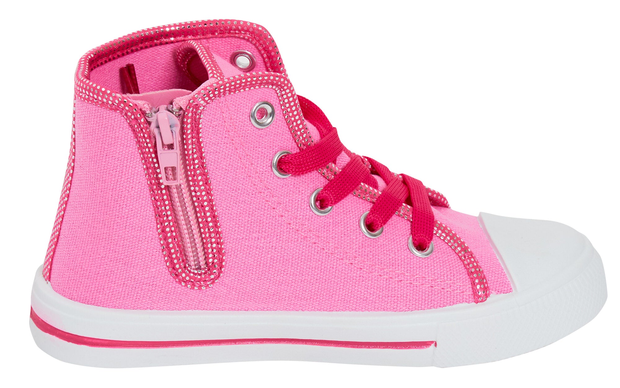 L.O.L Surprise! Dolls Girls Hi Top Trainers Kids Easy Zip Fasten Sports Shoes