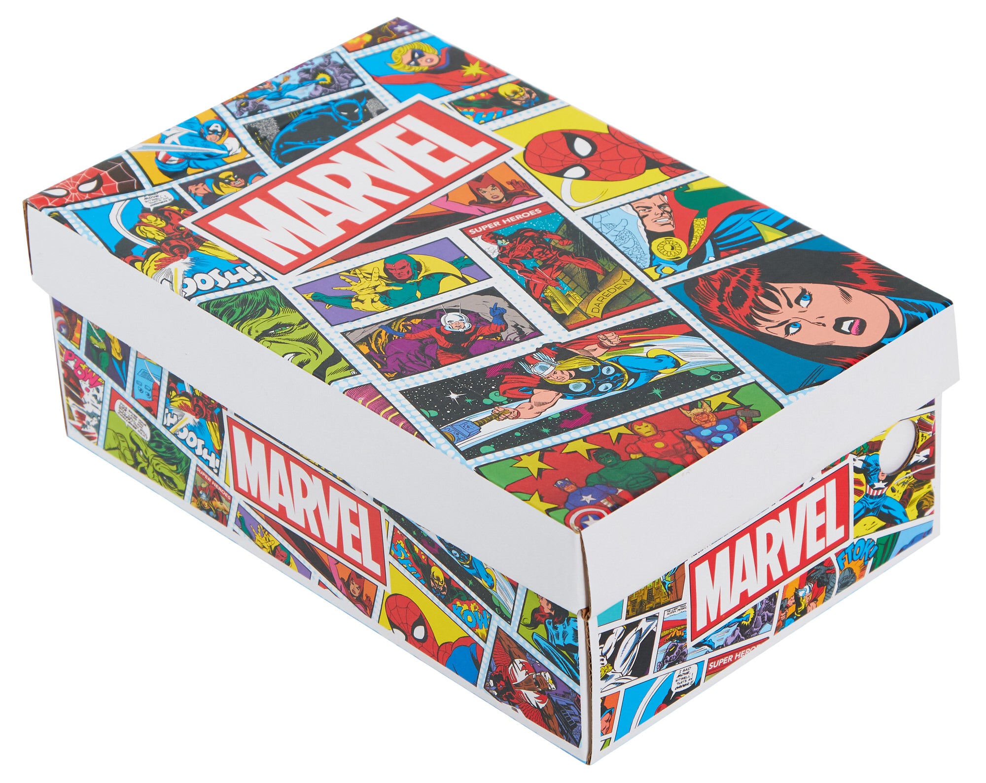 Marvel Comics Boys Trainers Kids Avengers Black Sports Shoes Casual Sneakers