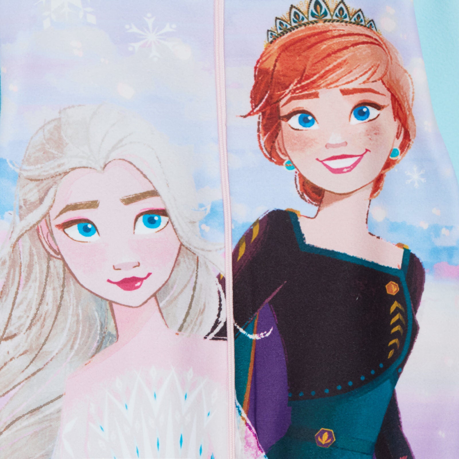 Disney Frozen 2 Girls All In One Pyjamas Kids Fleece Pjs Elsa Anna Loungewear