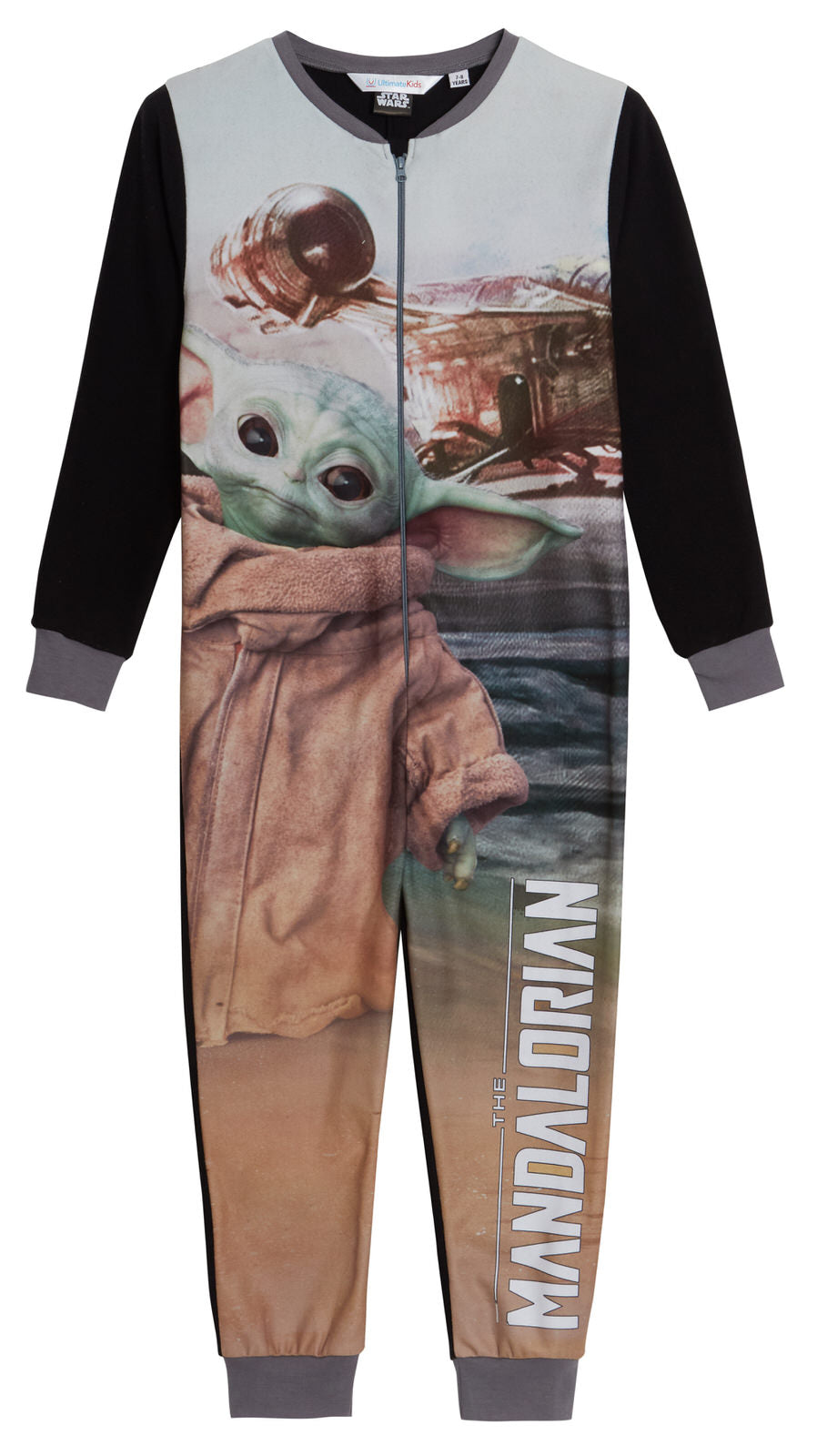 The Mandalorian All In One Kids Baby Yoda Pyjamas Star Wars Boys Pjs Loungewear