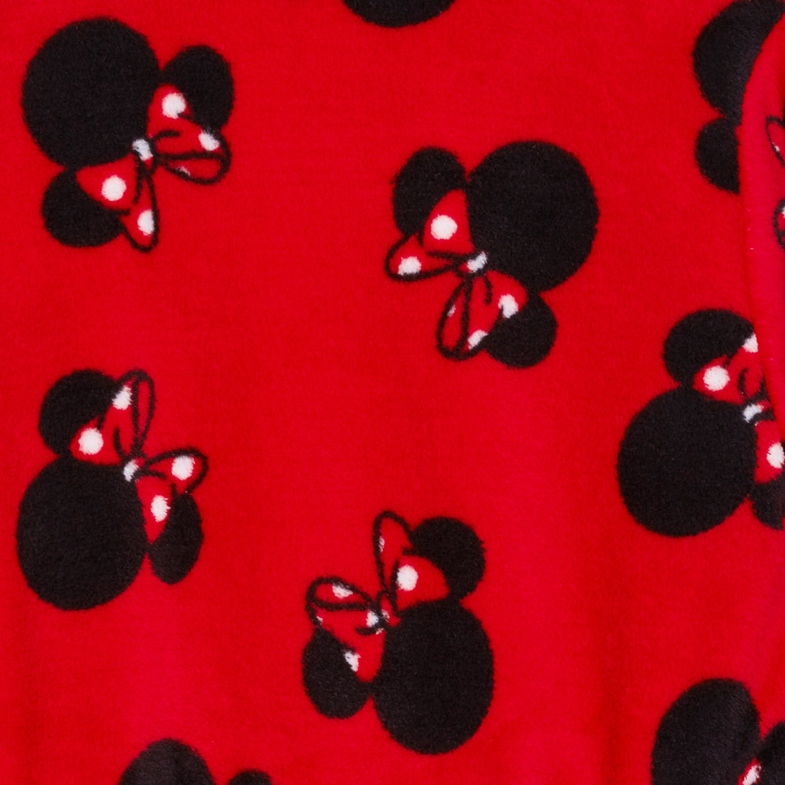 Girls Minnie Mouse Dressing Gown + Pyjamas 3pc Matching Set Red Bathrobe + Pjs