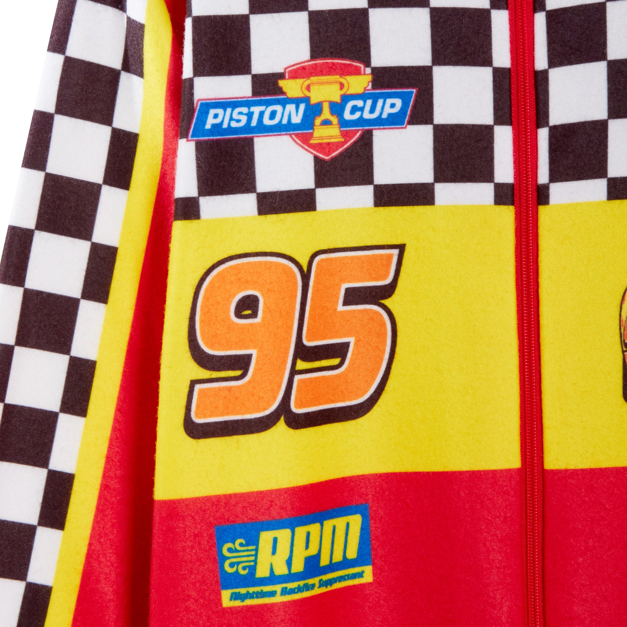 Boys Disney Cars Dress Up All In One Kids Lightning McQueen Fleece Sleepsuit Pjs