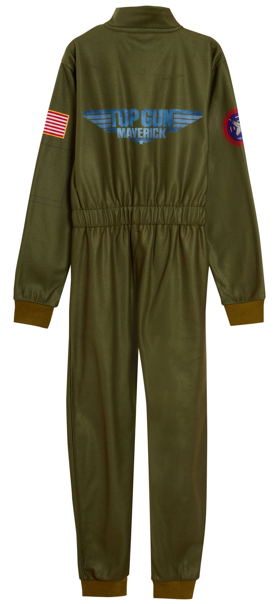 Boys Top Gun Fleece All In One Maverick Pyjamas Kids Flighter Pilot Jumpsuit