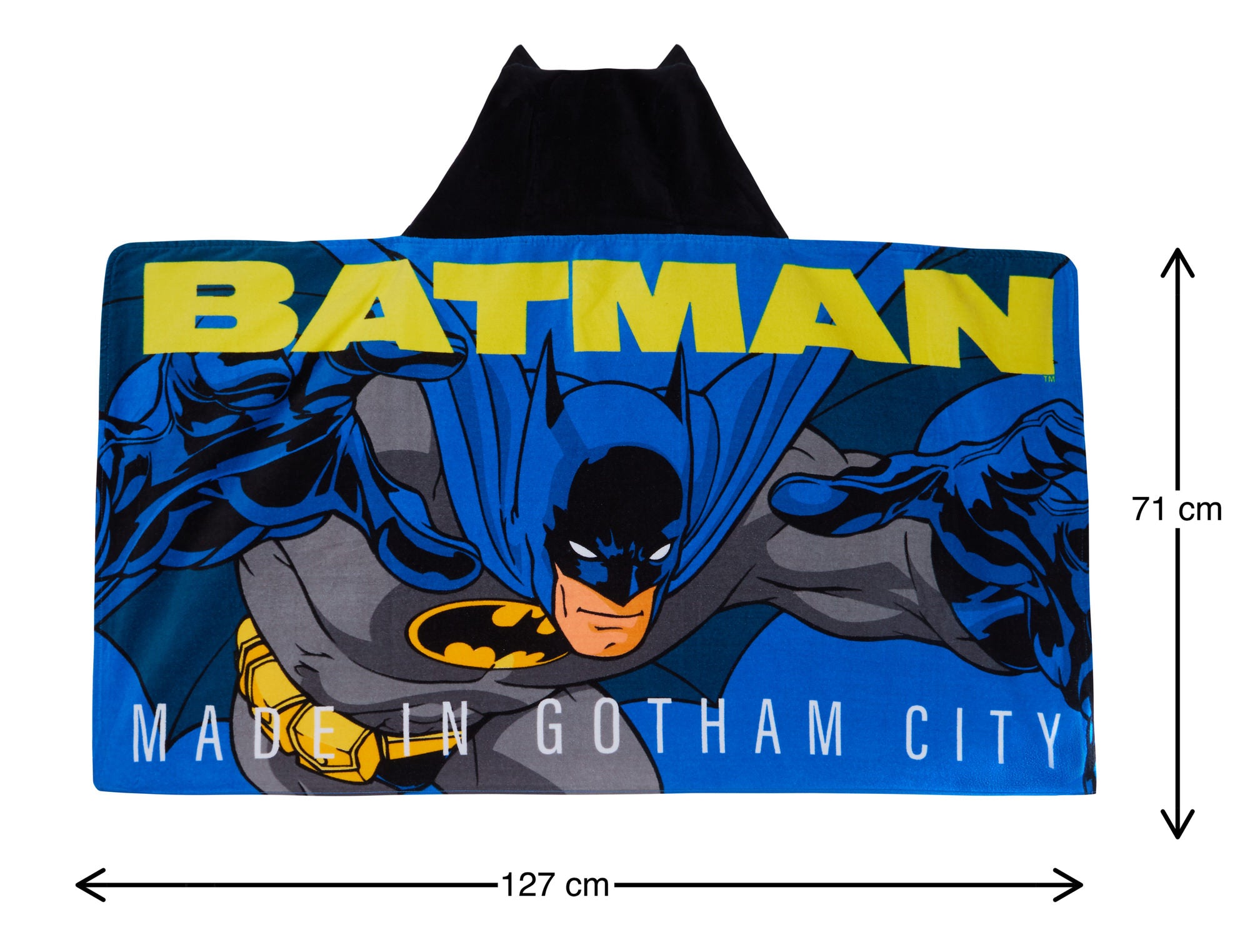 Batman Hooded Towel 100% Cotton Kids Poncho Beach Towel Bath Towel Swimming Wrap