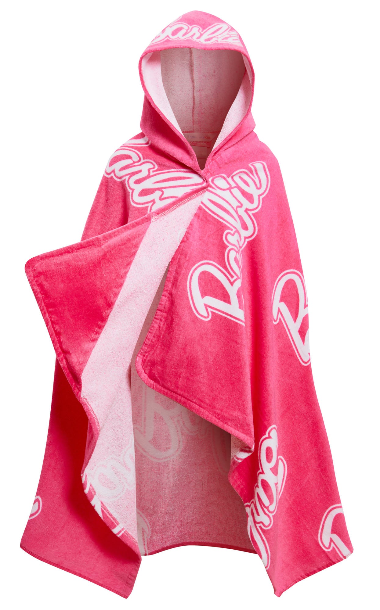 Girls Barbie Hooded Towel Kids Poncho Pink Beach Towel Bath Towel Swimming Wrap