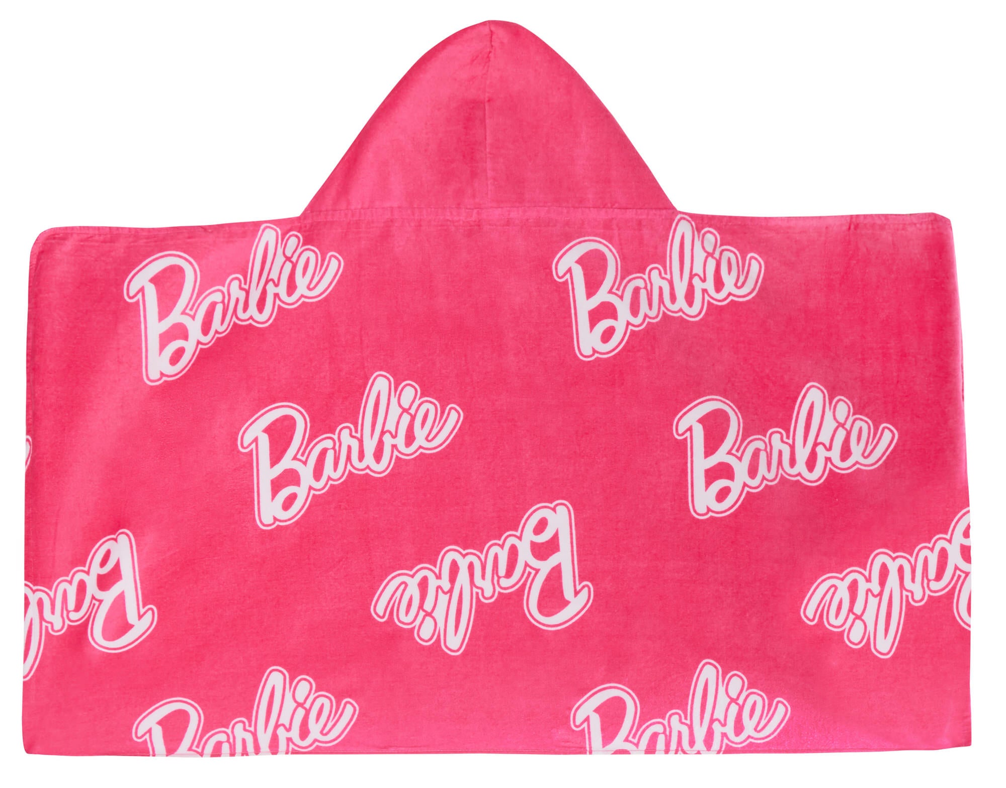 Girls Barbie Hooded Towel Kids Poncho Pink Beach Towel Bath Towel Swimming Wrap