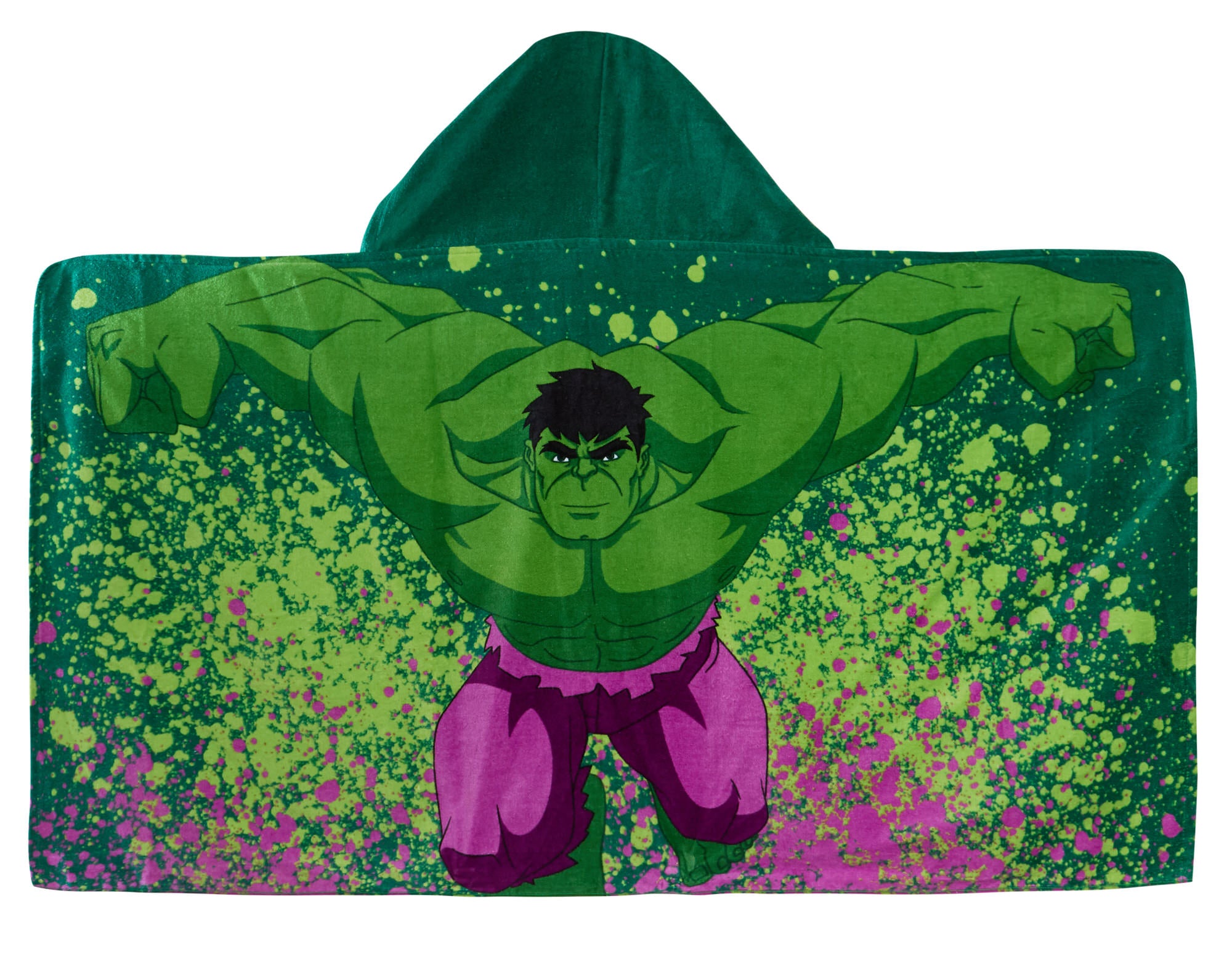 Incredible Hulk Hooded Towel Avengers Poncho Beachtowel Bath Towel Swimming Wrap