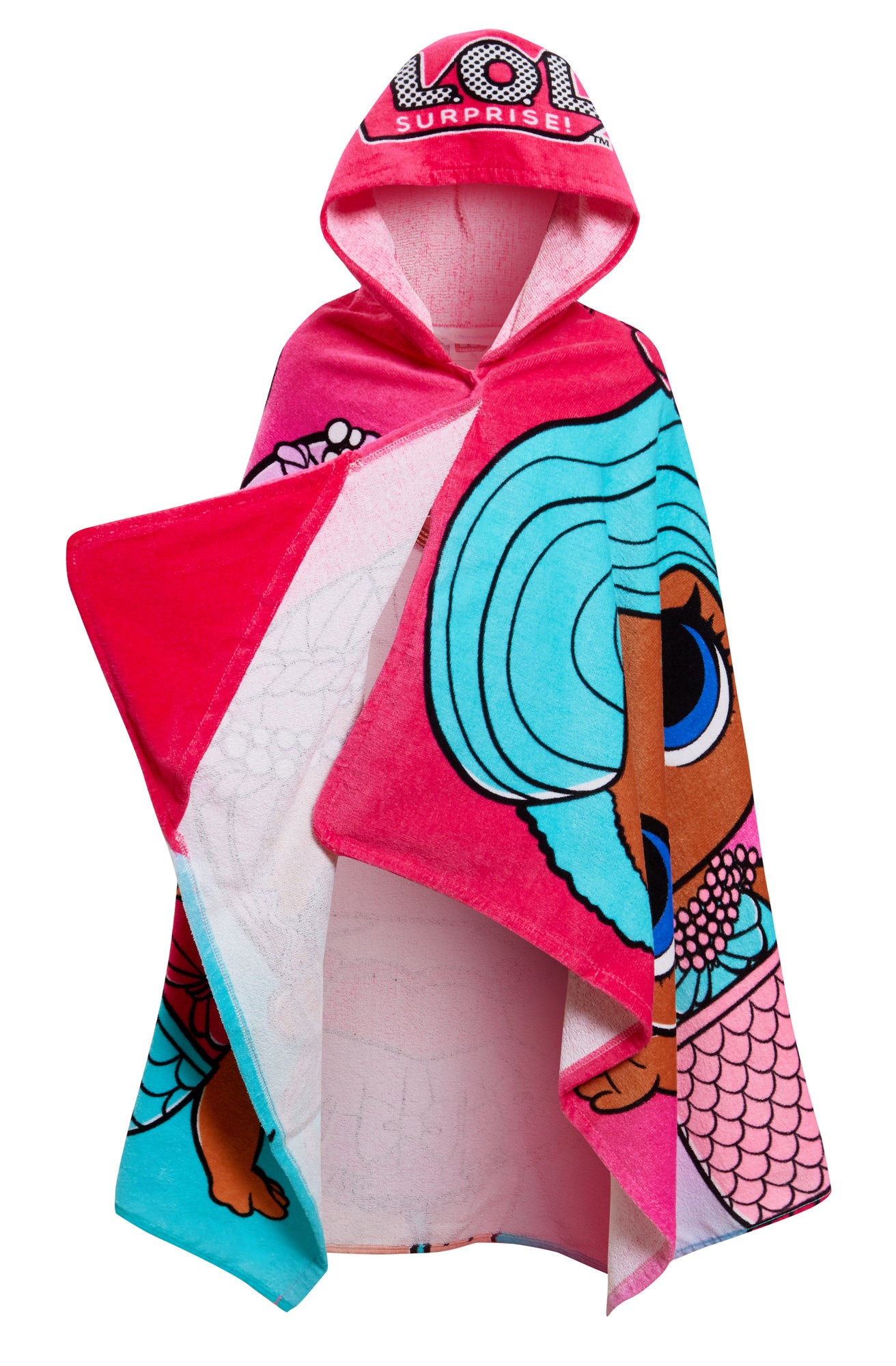 L.O.L Surprise! Dolls Hooded Towel Girls Poncho Cottton Beach Towel Bath Towel