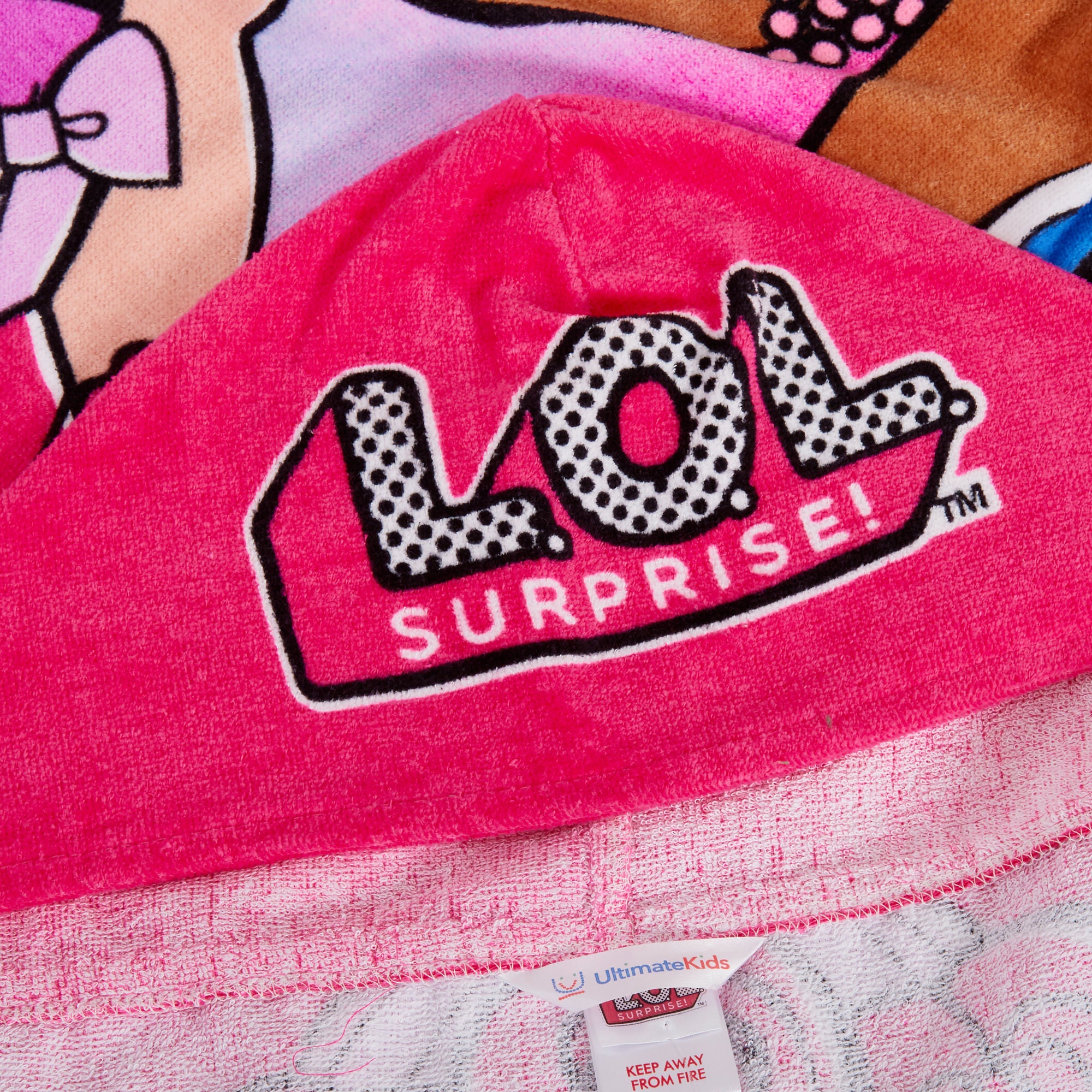 L.O.L Surprise! Dolls Hooded Towel Girls Poncho Cottton Beach Towel Bath Towel