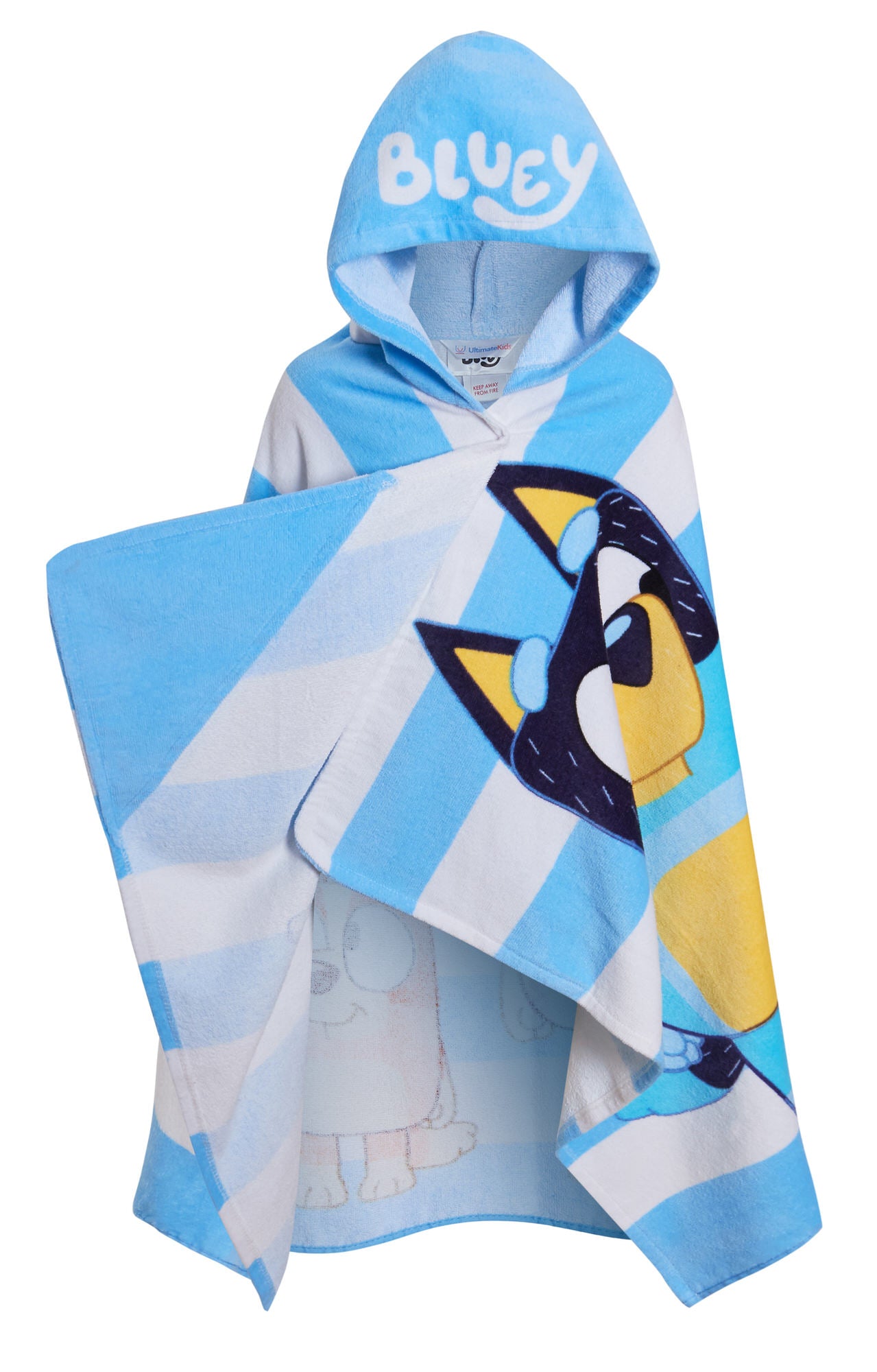 Bluey Hooded Towel Boys Girls Poncho Kids Beach Towel Bath Towel Swimming Wrap