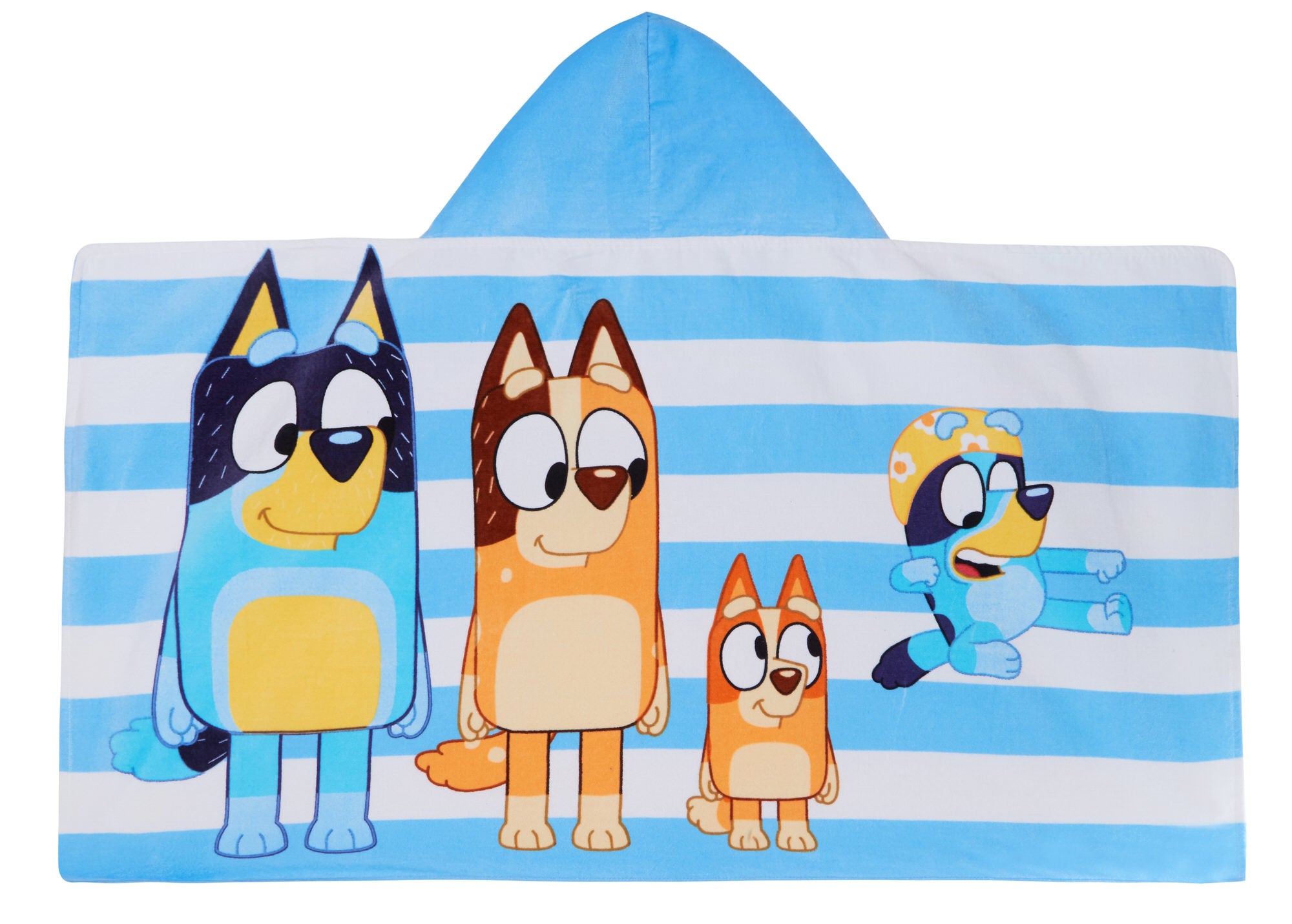 Bluey Hooded Towel Boys Girls Poncho Kids Beach Towel Bath Towel Swimming Wrap
