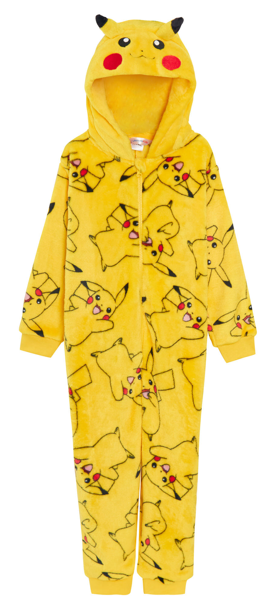 Kids Pokemon Hooded All In One Pikachu Charmander Gengar Onesie Fleece Pjs Loungewear