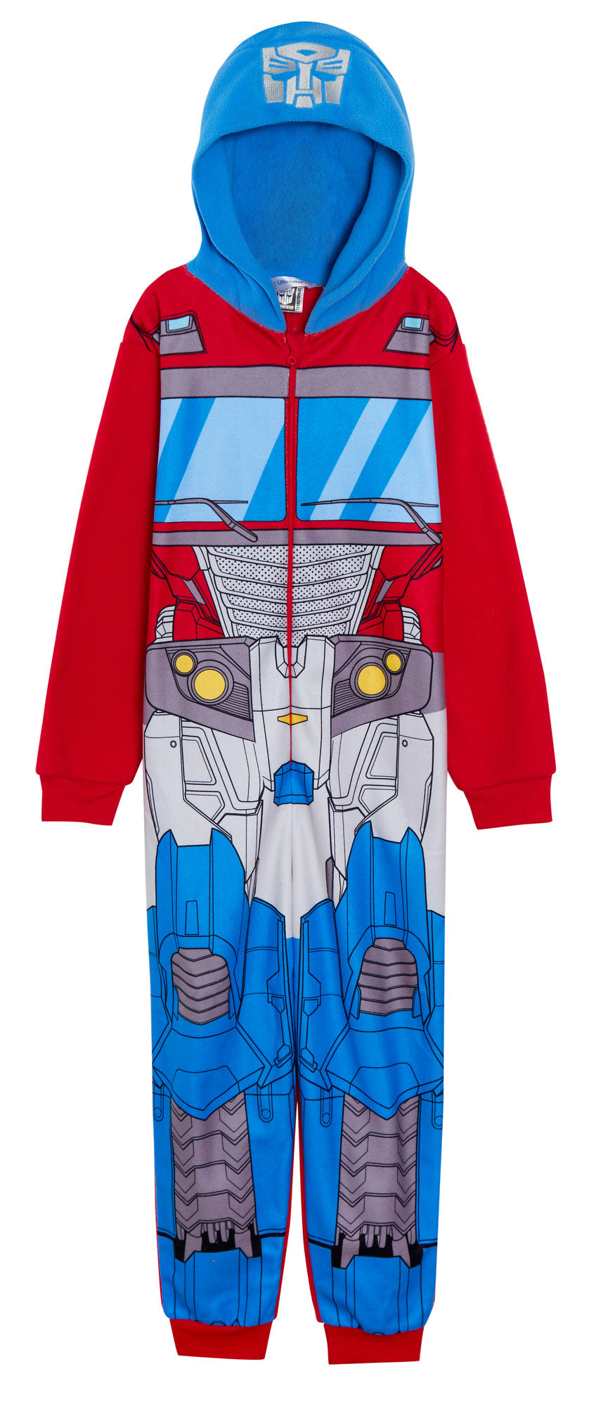 Boys Dress Up Transformers All In One Optimus Prime Bumblebee Fleece Pj Pyjamas