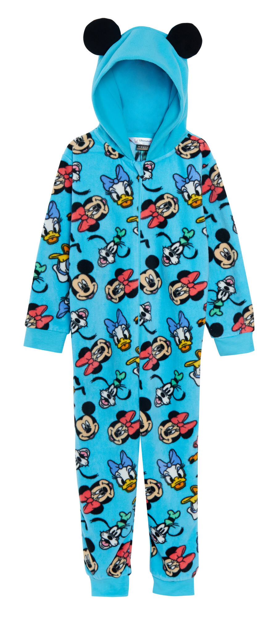 Disney Mickey Mouse All In One Boys Girls Fleece Pyjamas Kids Mickey Dress Up